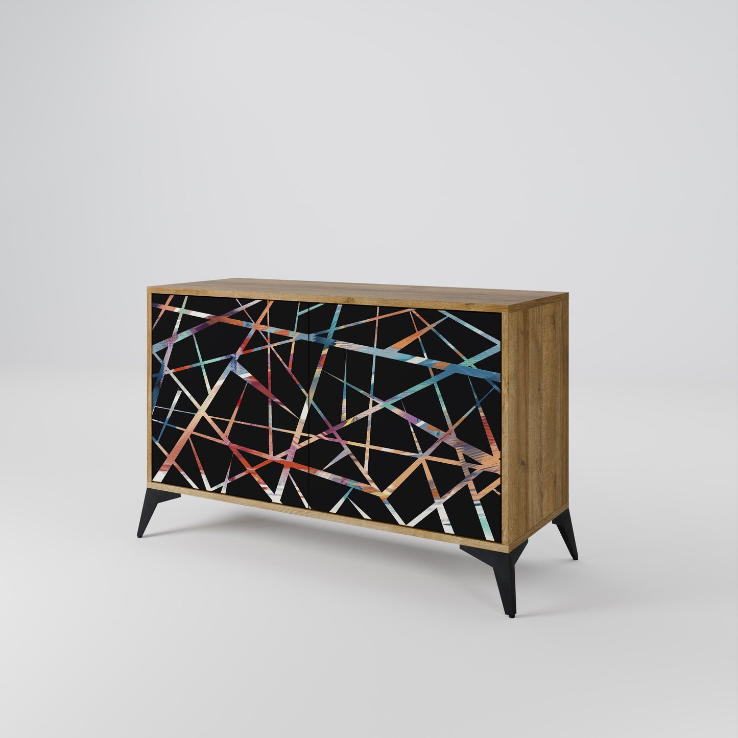 Credenza POLYGON VERVE a 2 ante in effetto rovere