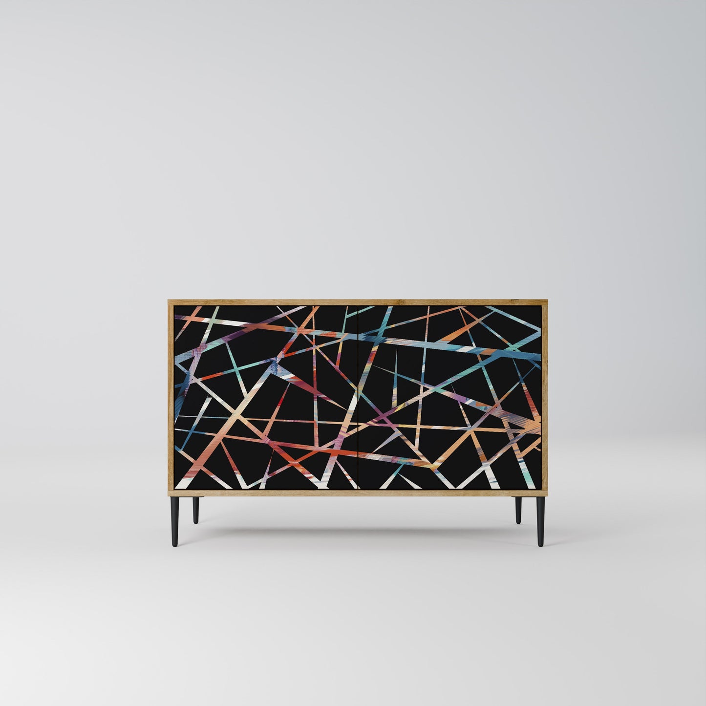 Credenza POLYGON VERVE a 2 ante in effetto rovere