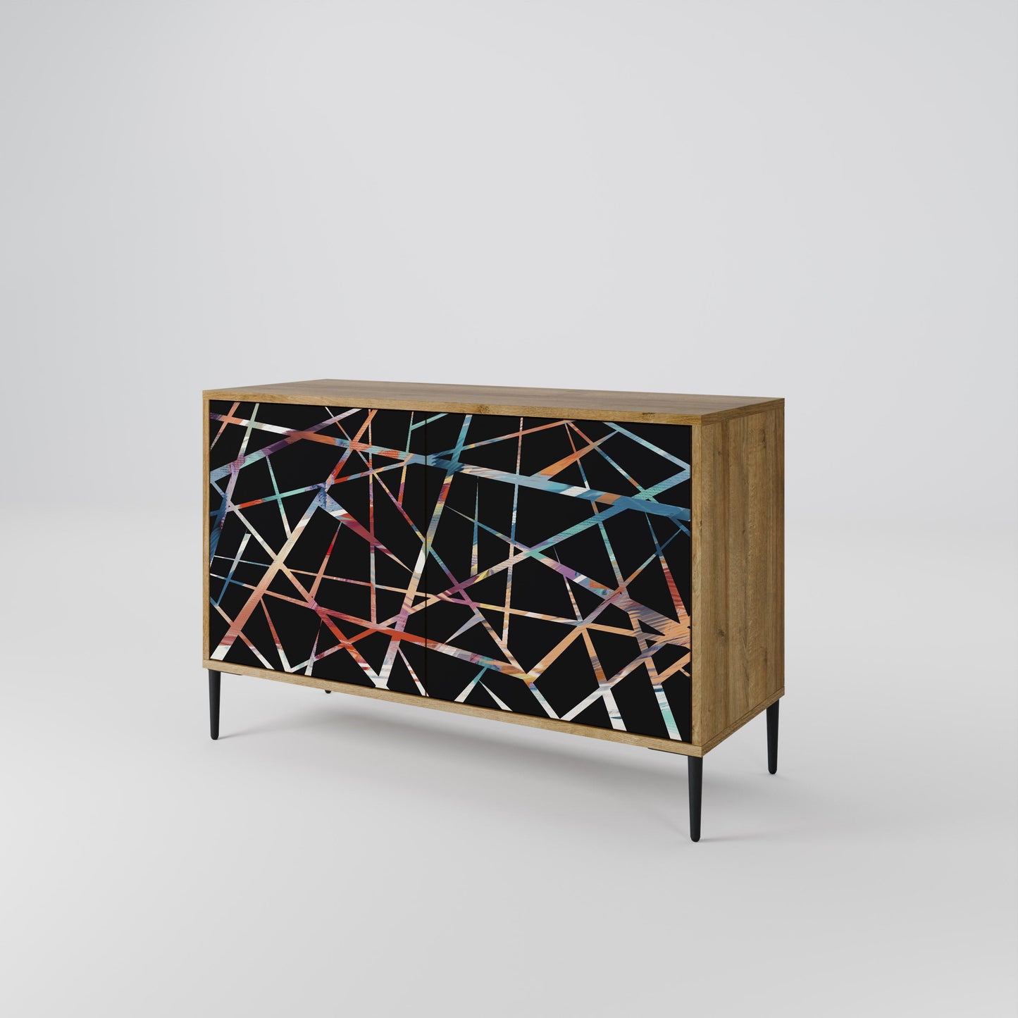 Credenza POLYGON VERVE a 2 ante in effetto rovere