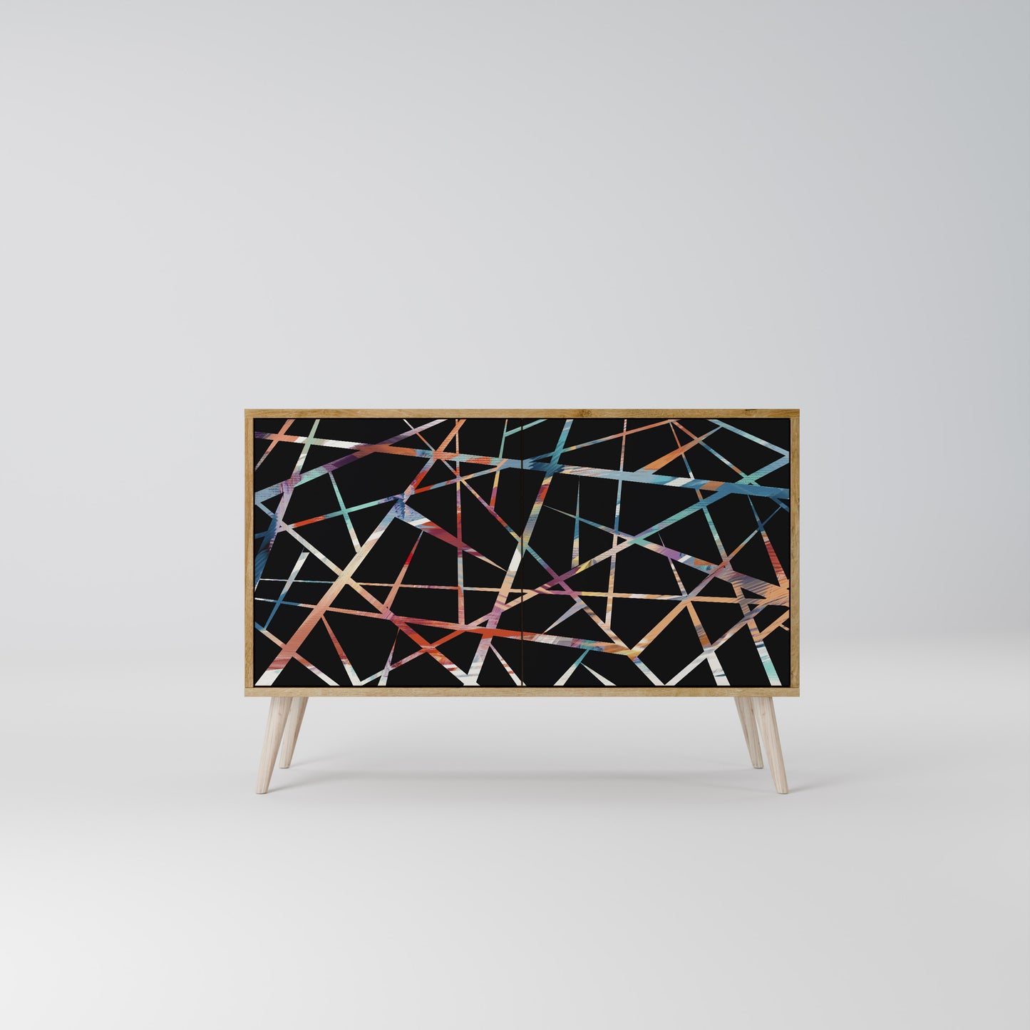 Credenza POLYGON VERVE a 2 ante in effetto rovere