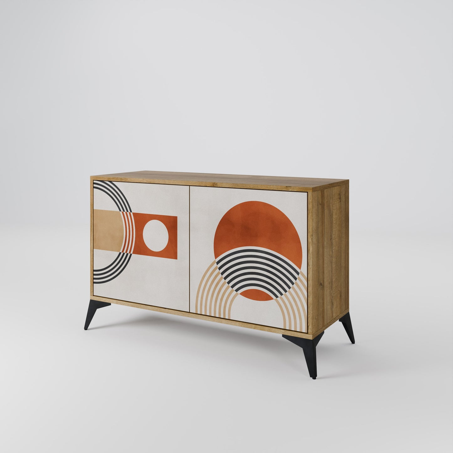 SPACE AROUND Credenza a 2 ante in effetto rovere