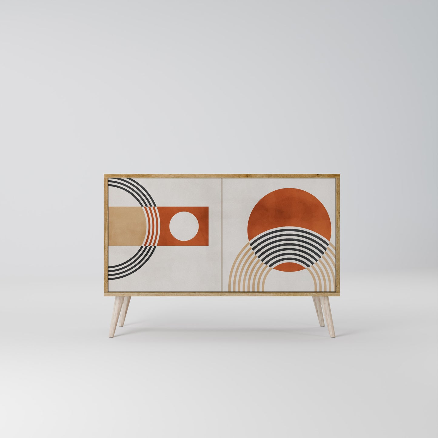 SPACE AROUND Credenza a 2 ante in effetto rovere
