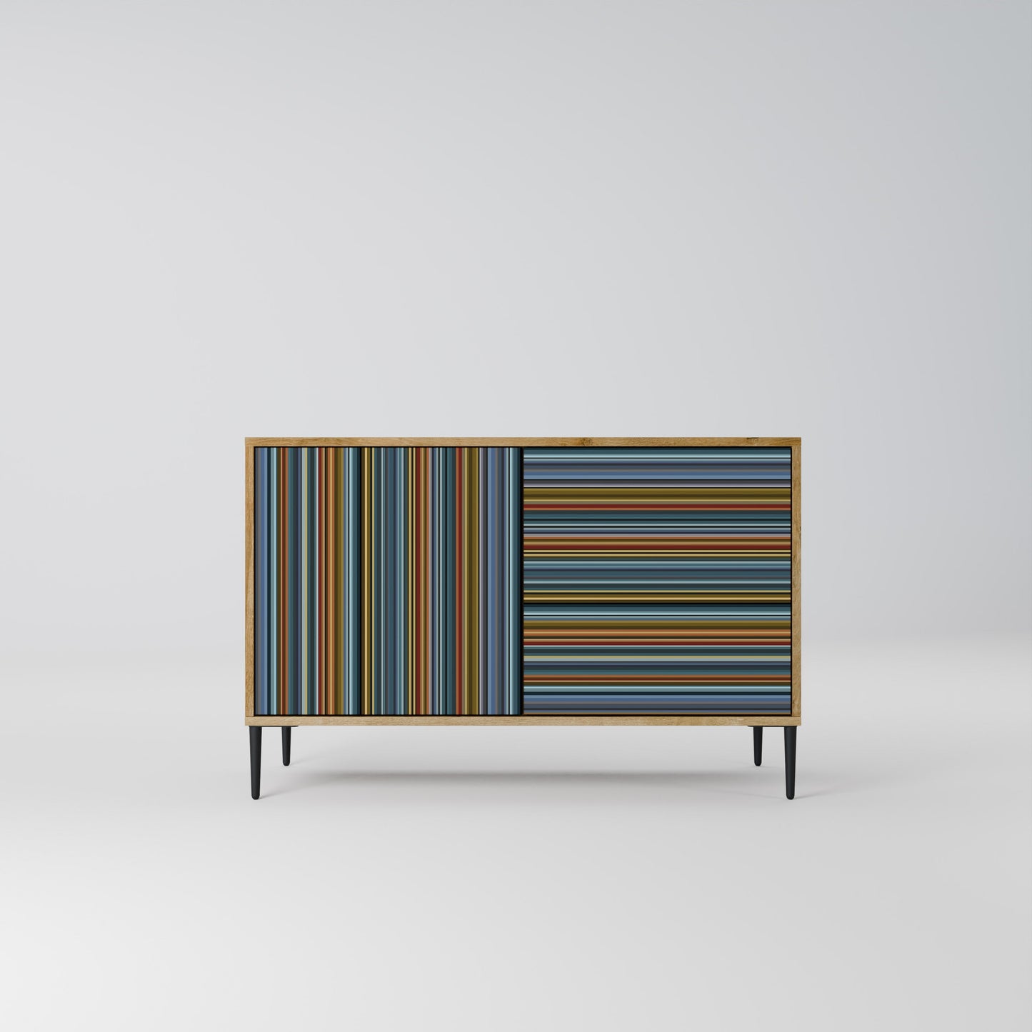 Credenza LINEOUT SPECTRUM a 2 ante in effetto rovere