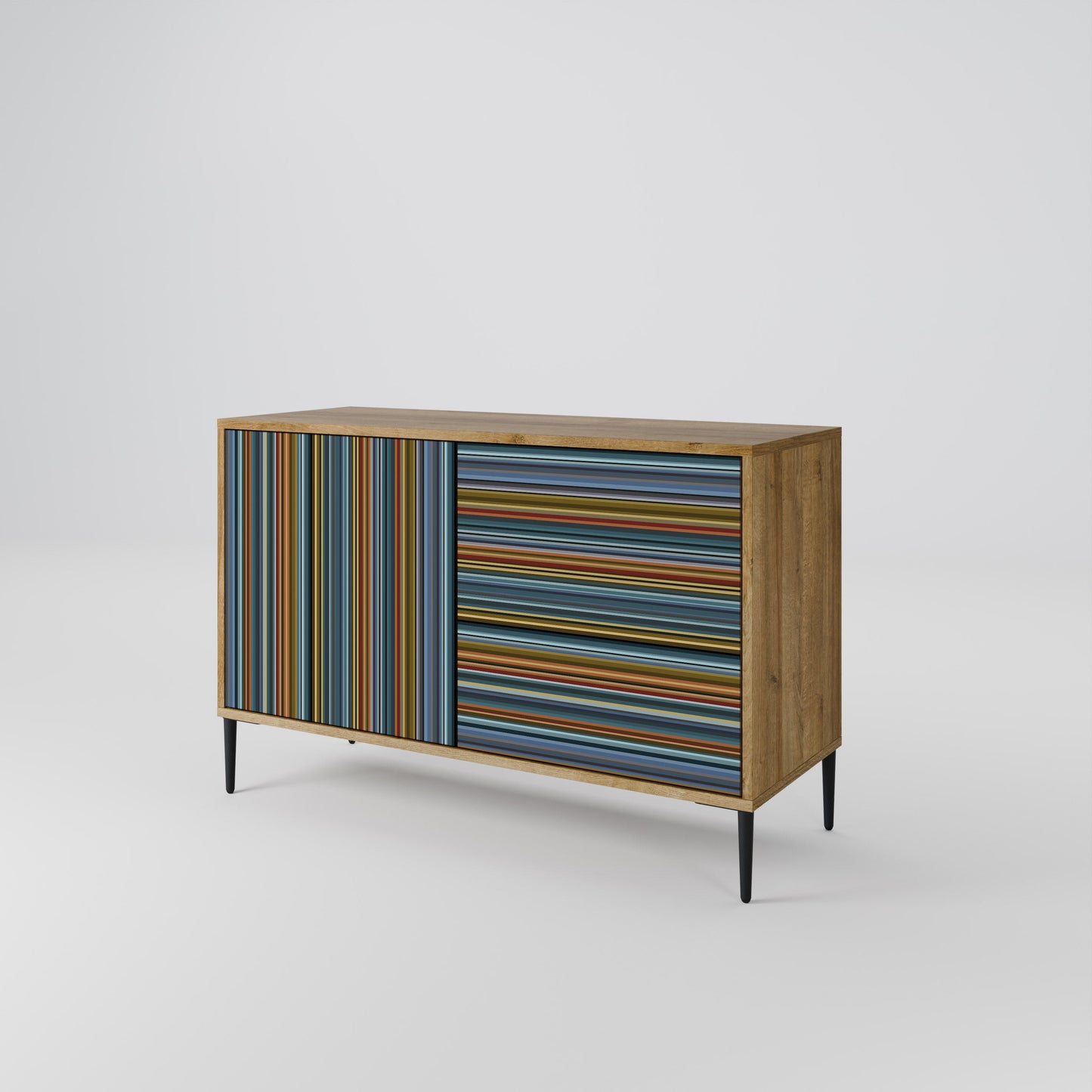 Credenza LINEOUT SPECTRUM a 2 ante in effetto rovere