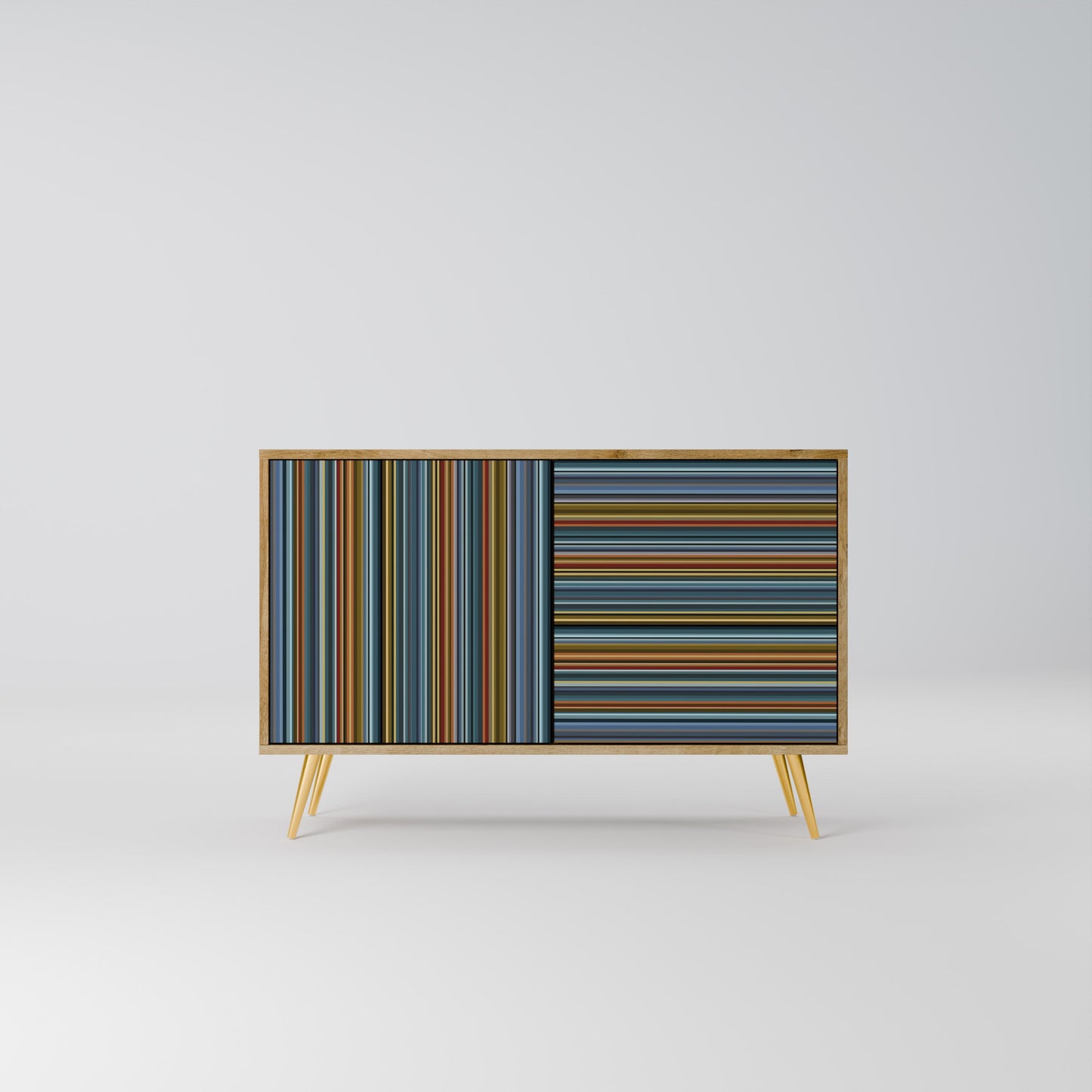 Credenza LINEOUT SPECTRUM a 2 ante in effetto rovere
