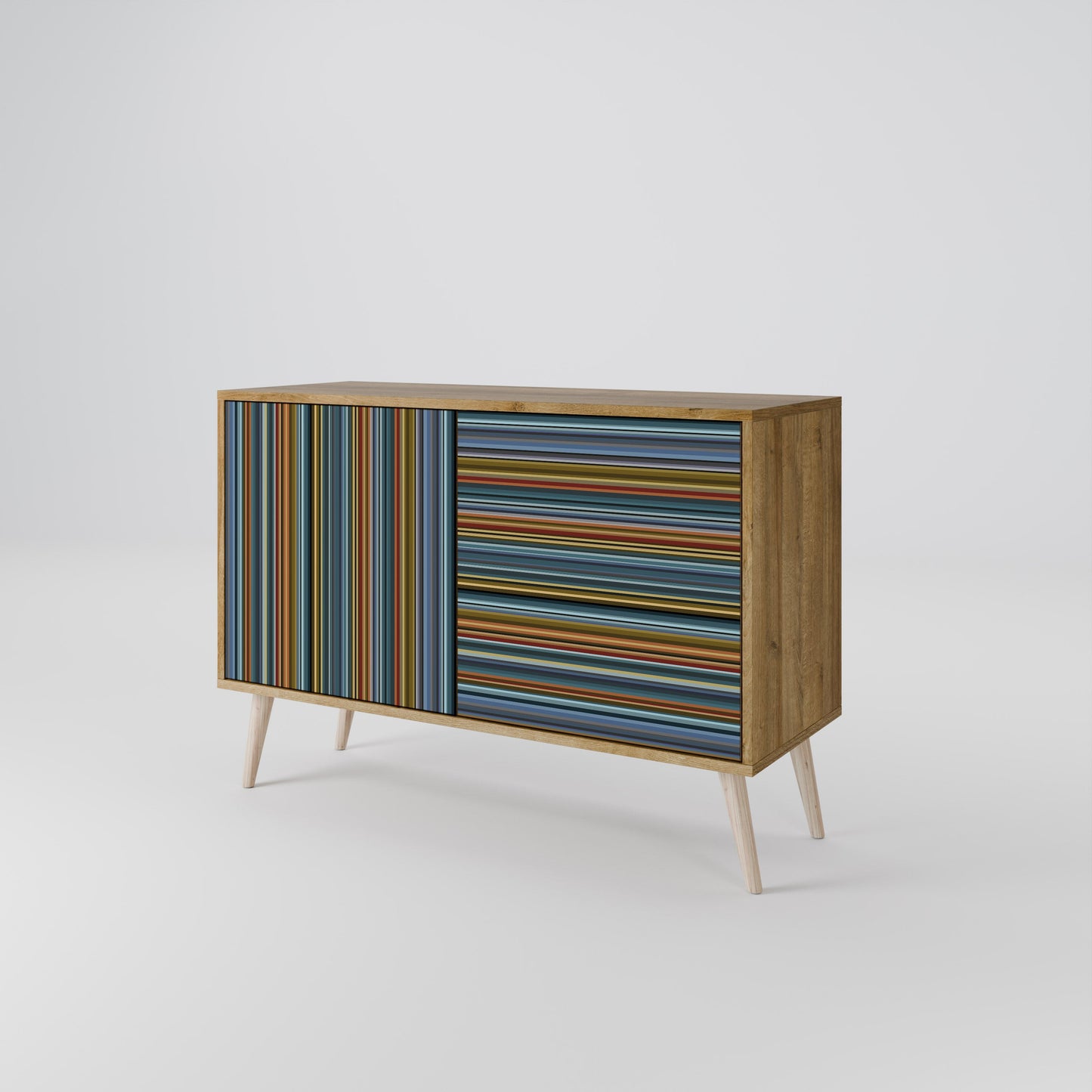 Credenza LINEOUT SPECTRUM a 2 ante in effetto rovere