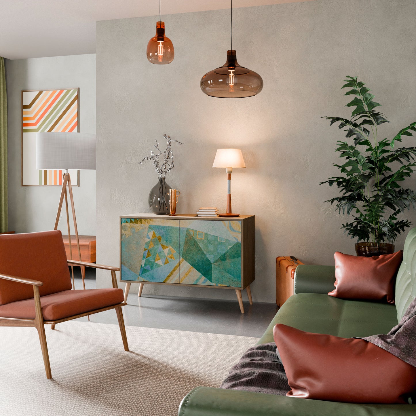 Credenza SPECTRUM SPLENDOR a 2 ante in effetto rovere