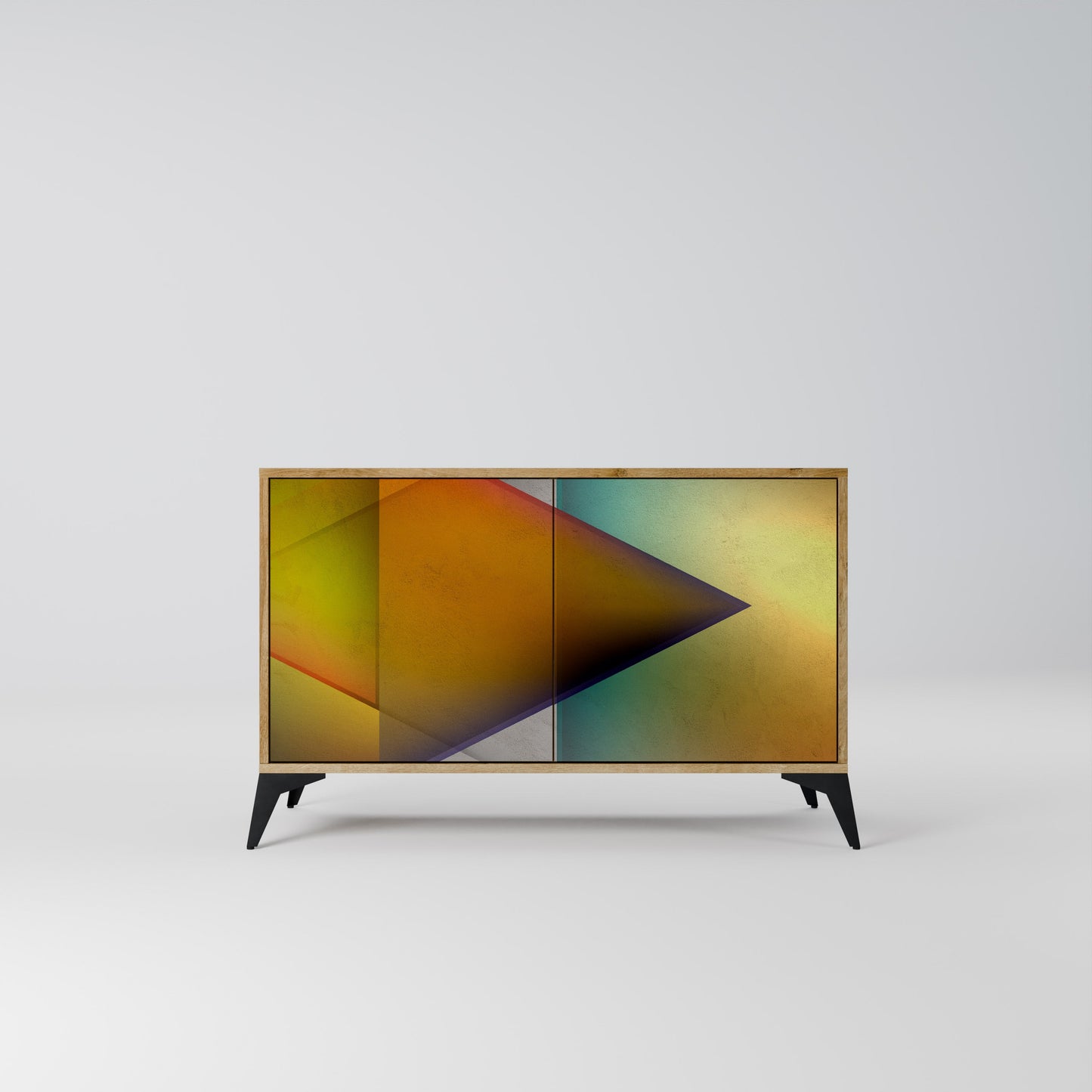 Credenza PIERCING SHARPNESS a 2 ante in effetto rovere