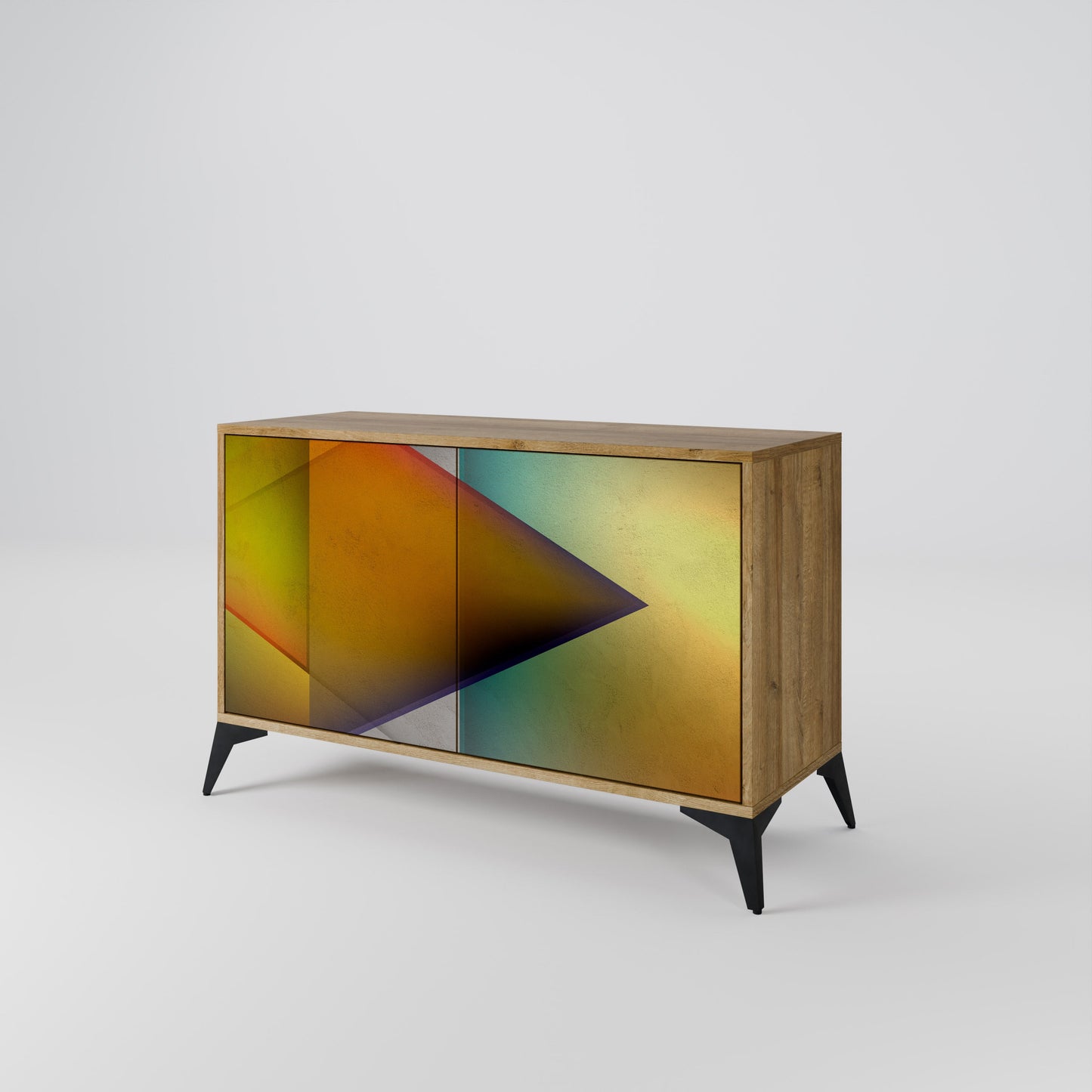 Credenza PIERCING SHARPNESS a 2 ante in effetto rovere