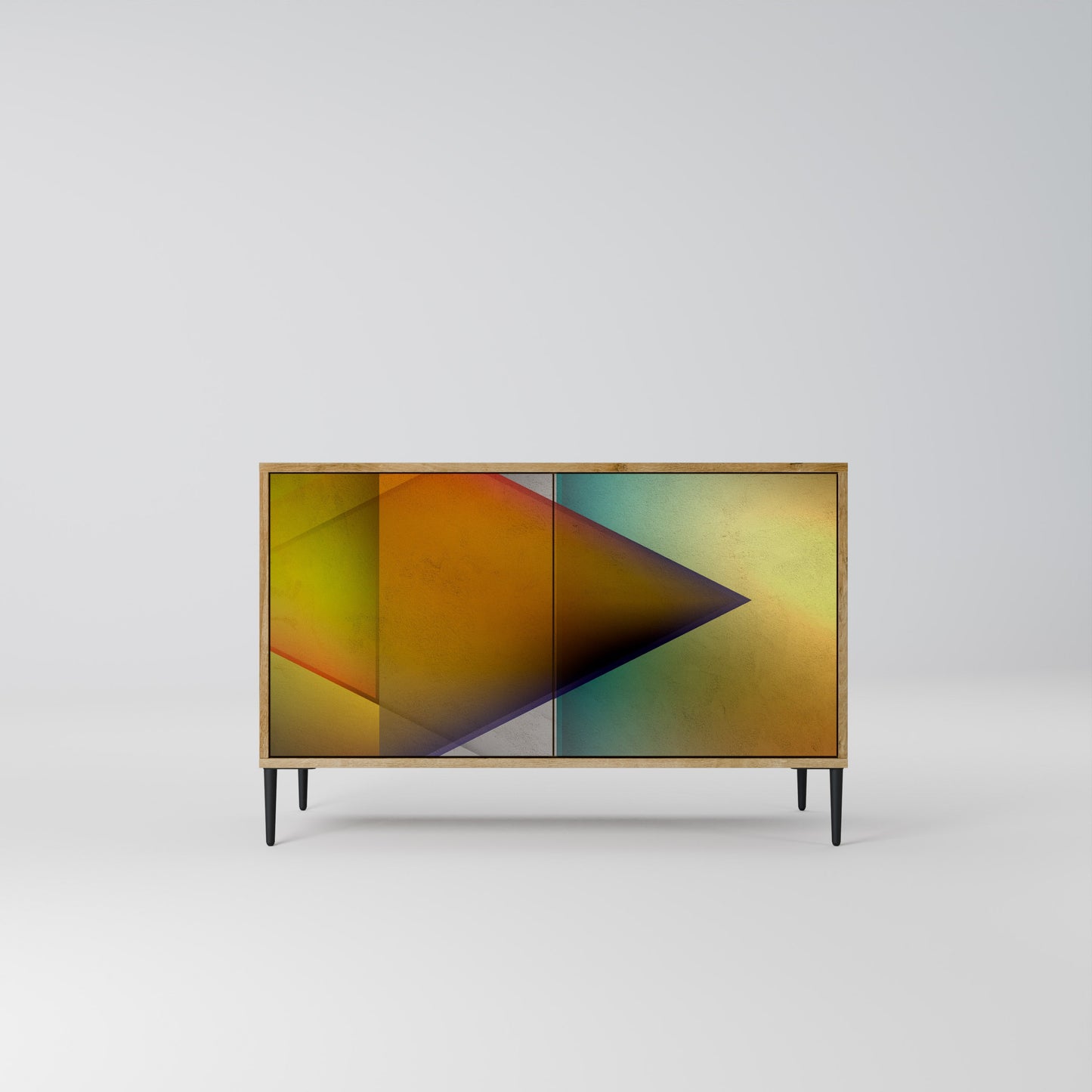 Credenza PIERCING SHARPNESS a 2 ante in effetto rovere