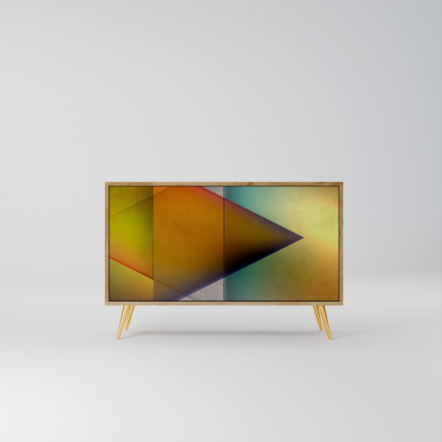 Credenza PIERCING SHARPNESS a 2 ante in effetto rovere