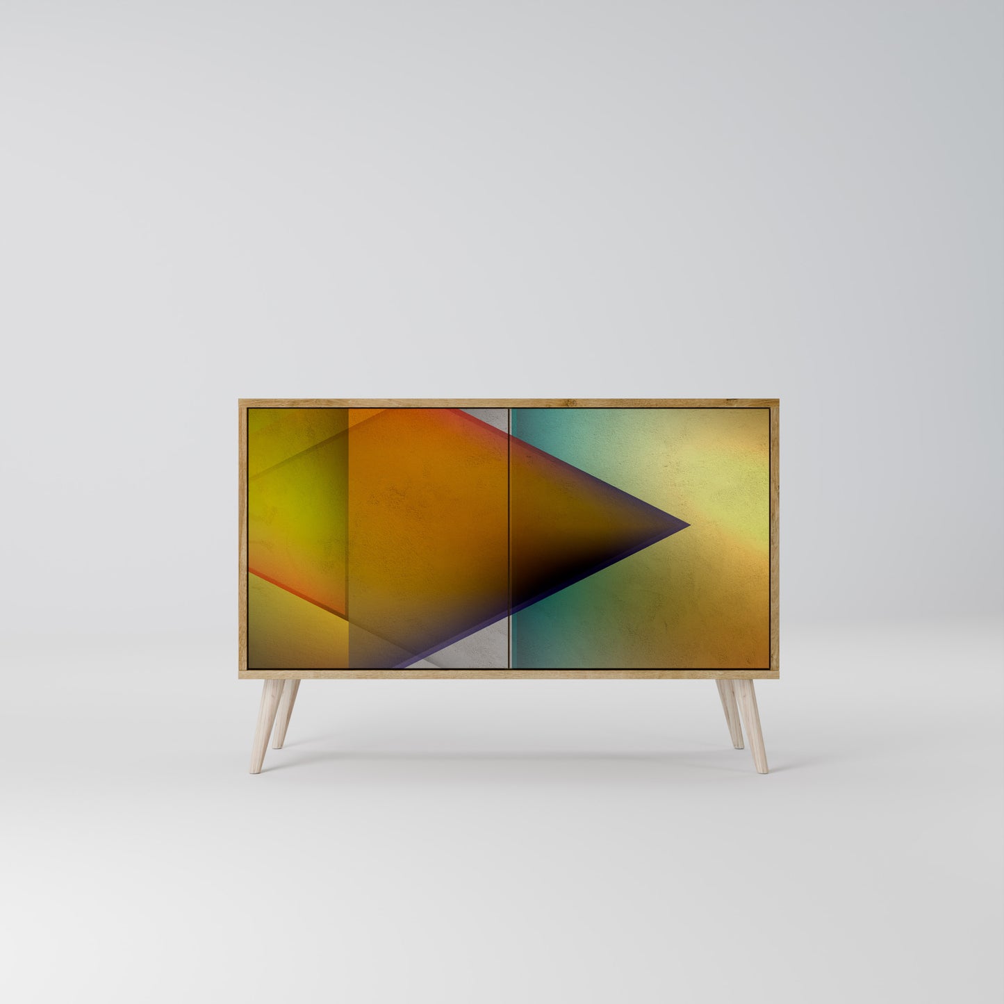 Credenza PIERCING SHARPNESS a 2 ante in effetto rovere