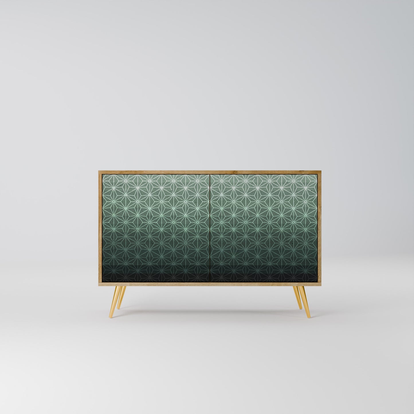 Credenza ORNAMENTAL GLIMMER a 2 ante in effetto rovere