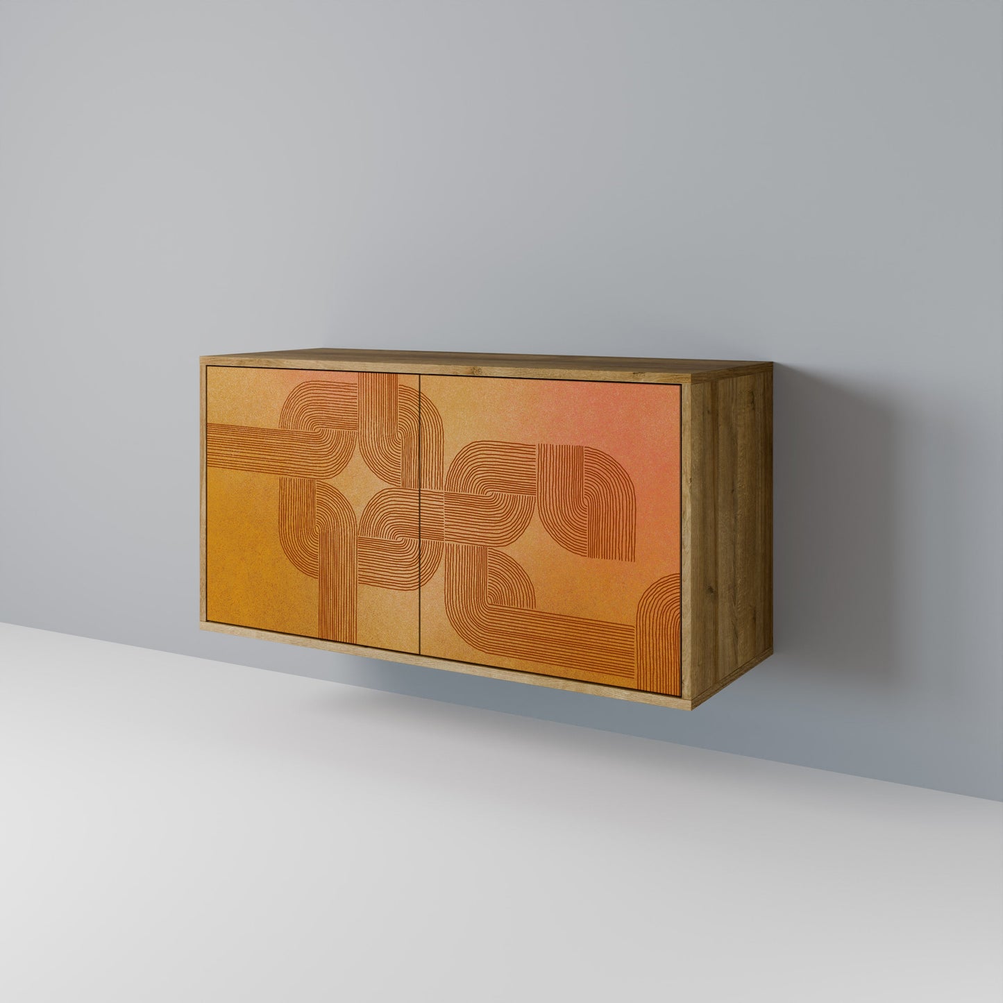 Credenza a 2 ante effetto rovere STRENGTHENING RELATION
