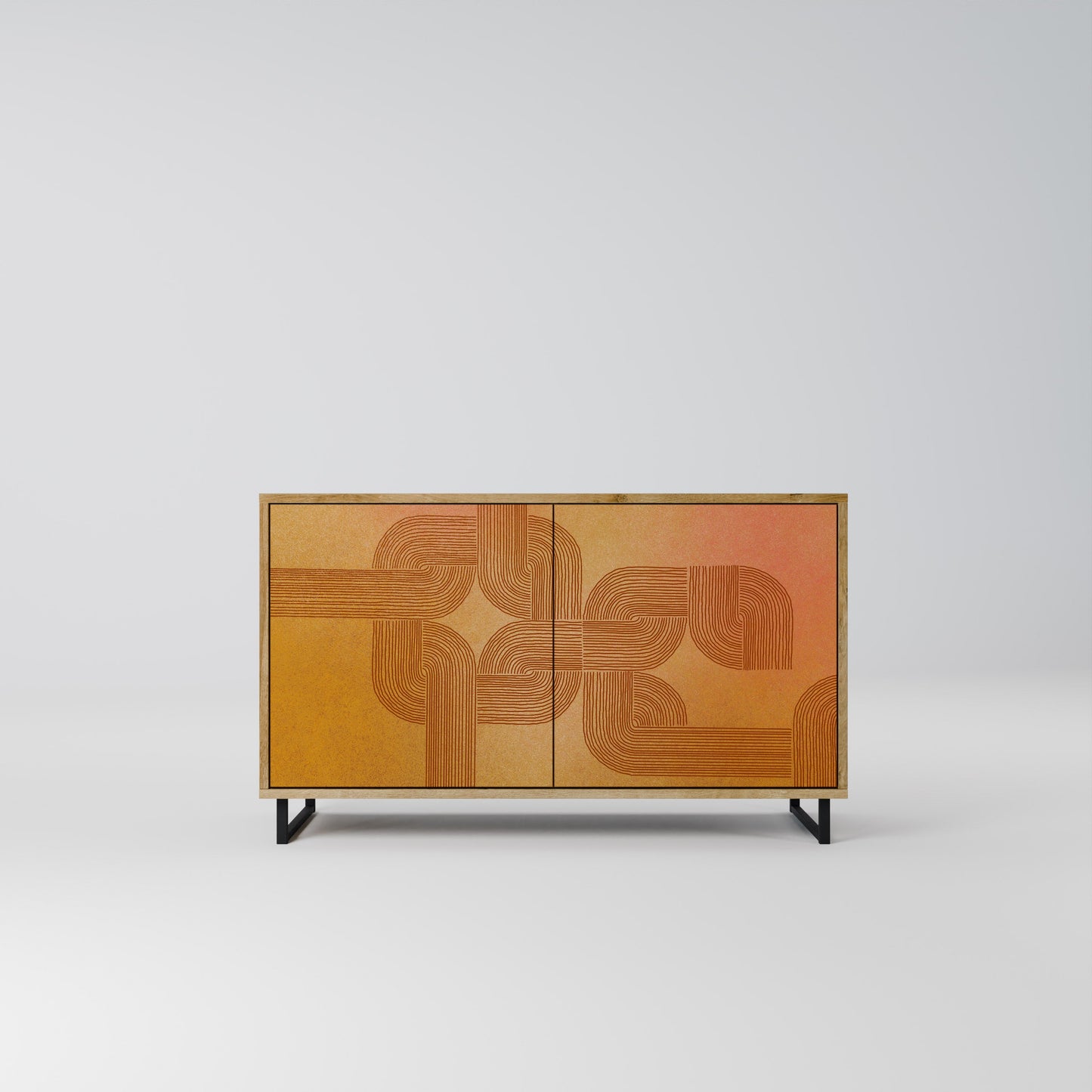 Credenza a 2 ante effetto rovere STRENGTHENING RELATION