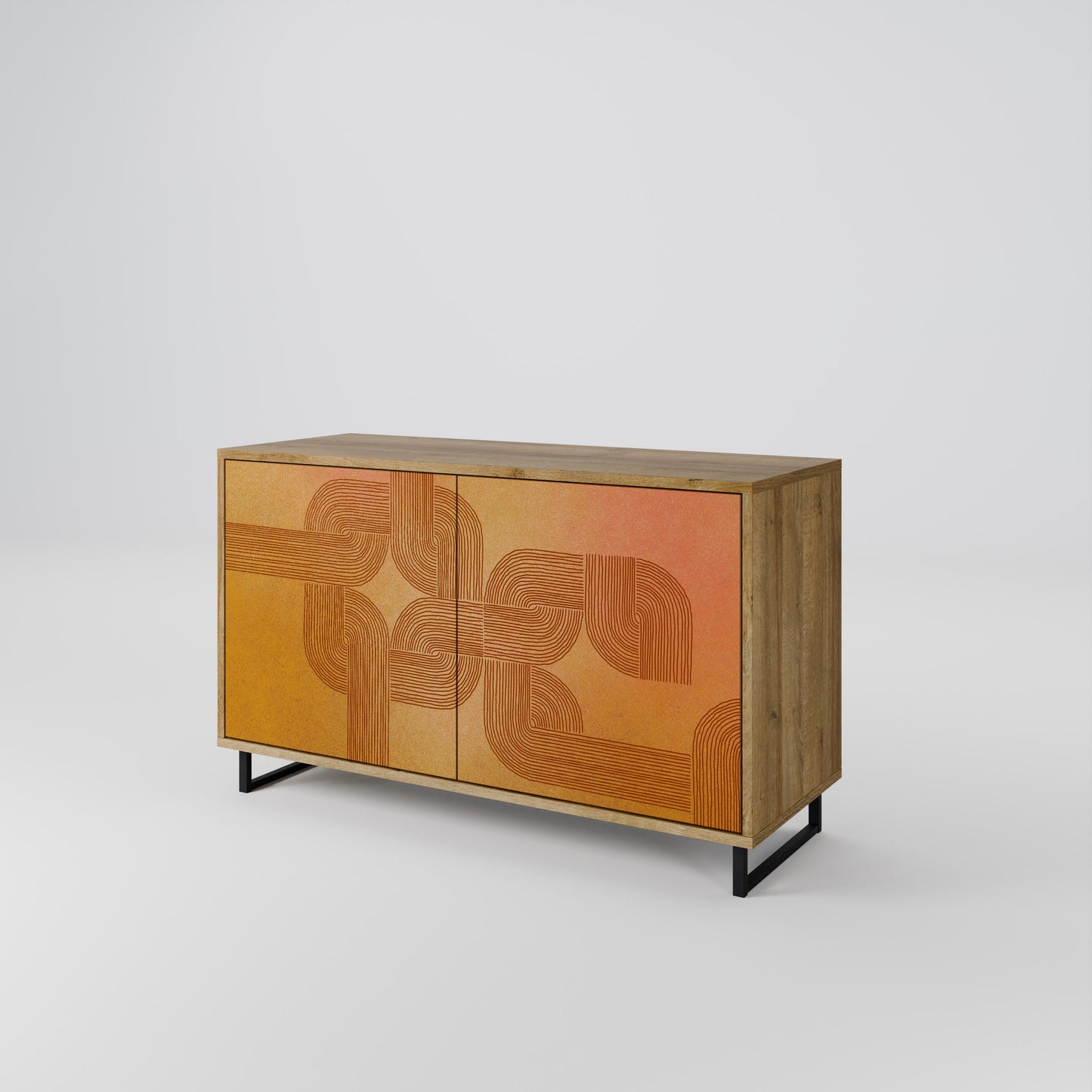 Credenza a 2 ante effetto rovere STRENGTHENING RELATION