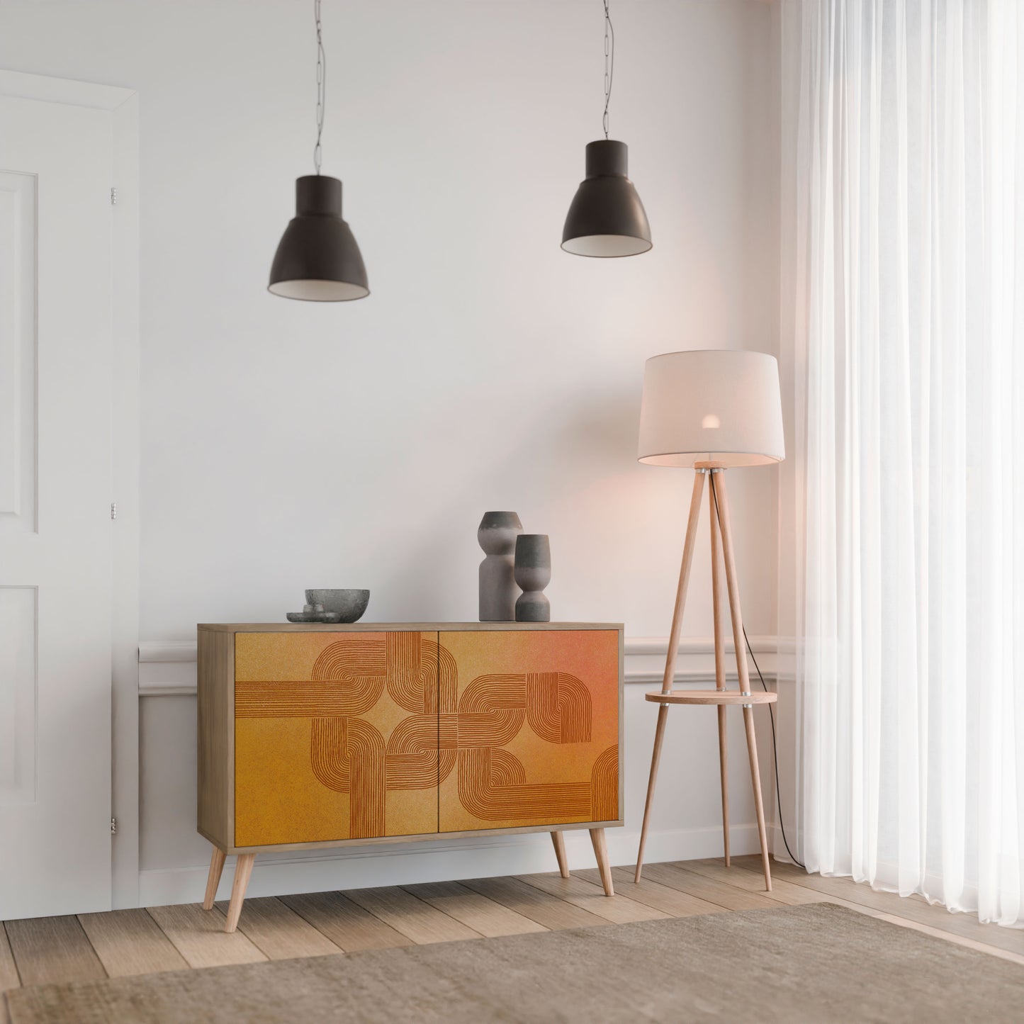 Credenza a 2 ante effetto rovere STRENGTHENING RELATION