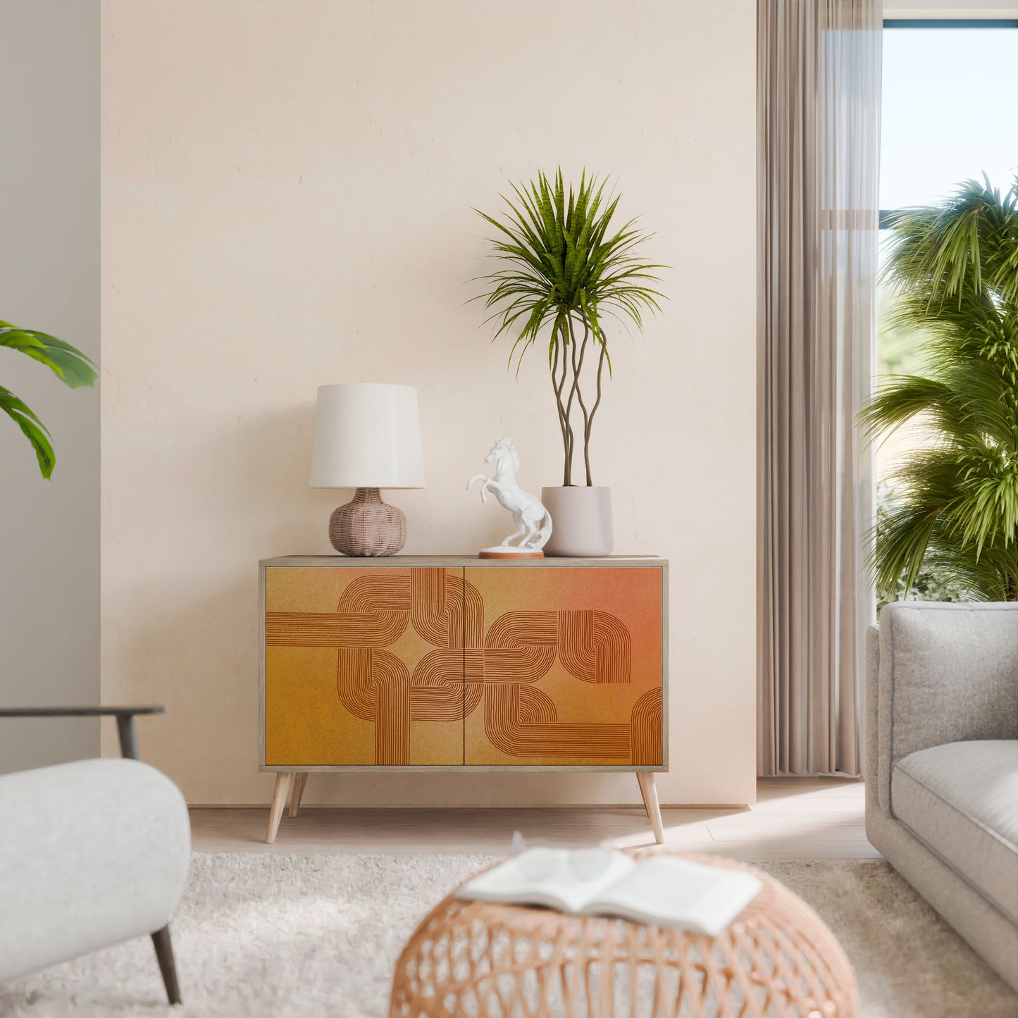 Credenza a 2 ante effetto rovere STRENGTHENING RELATION