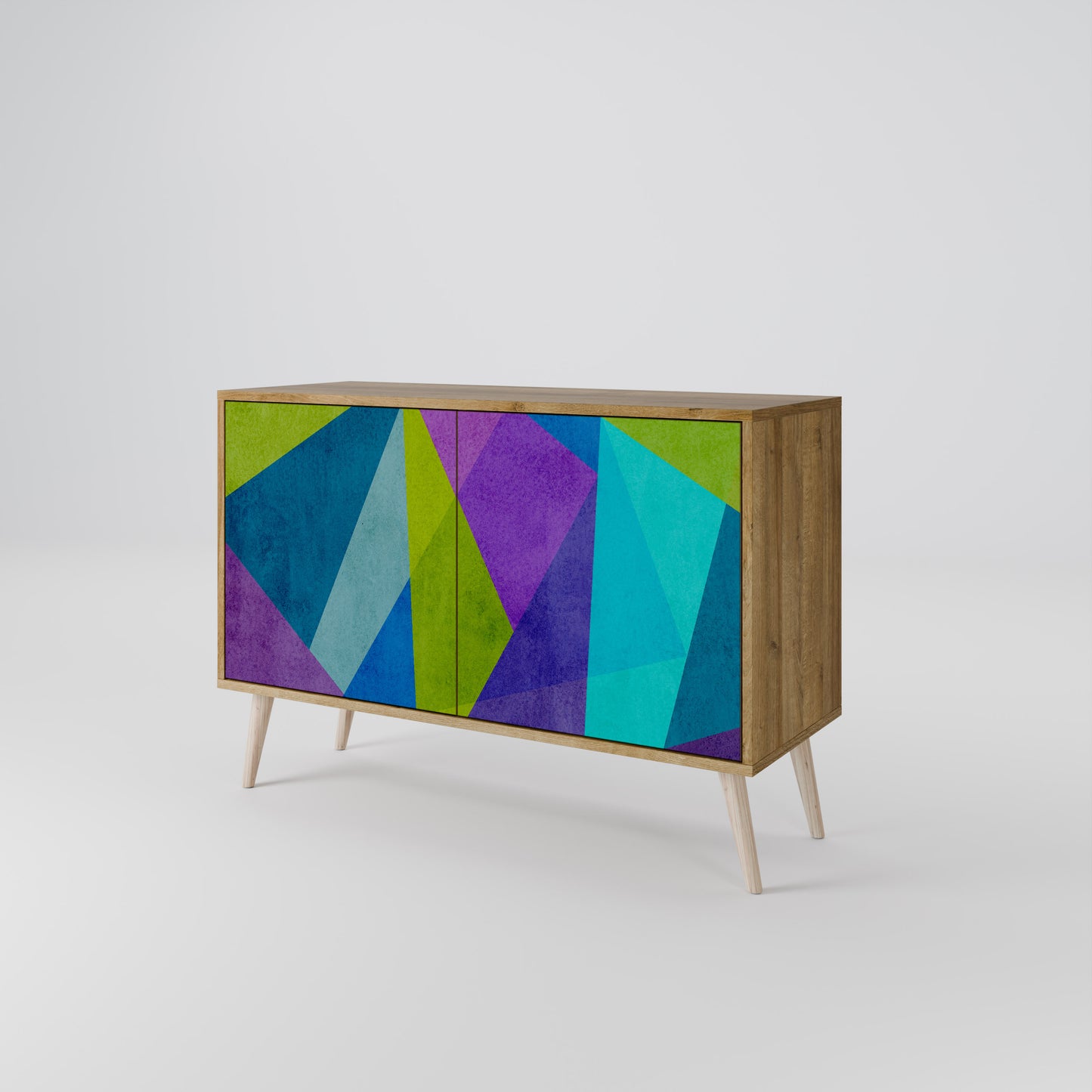 Credenza COLD SHOWCASE a 2 ante in effetto rovere