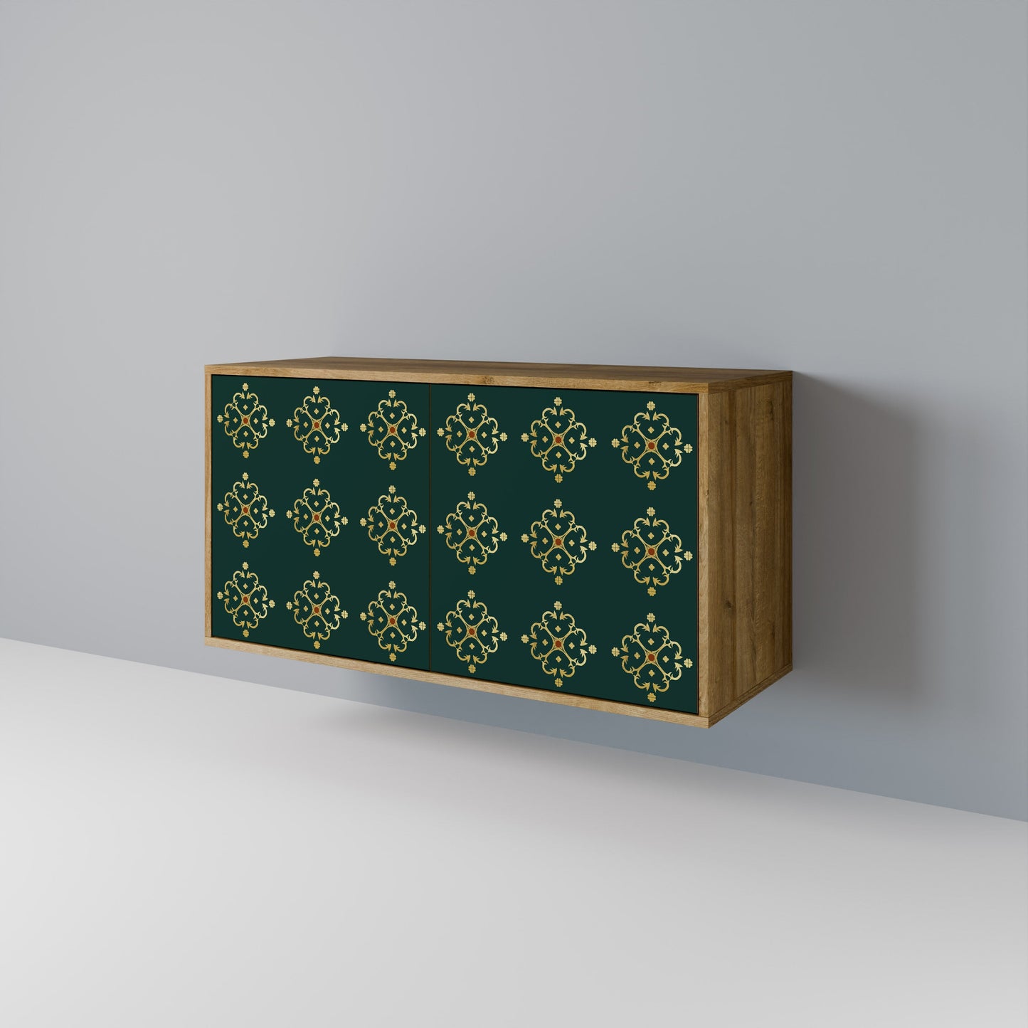 Credenza a 2 ante ROYAL MEDALLION in effetto rovere