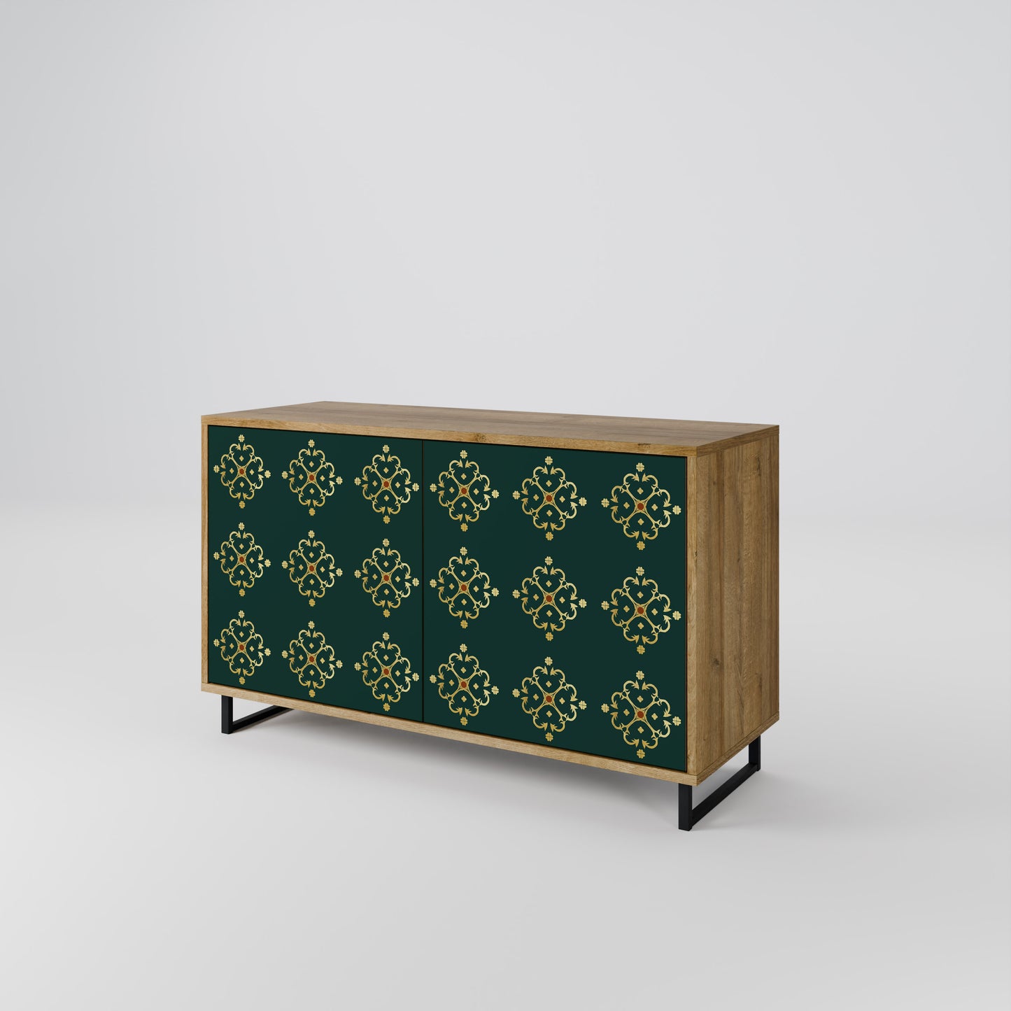 Credenza a 2 ante ROYAL MEDALLION in effetto rovere