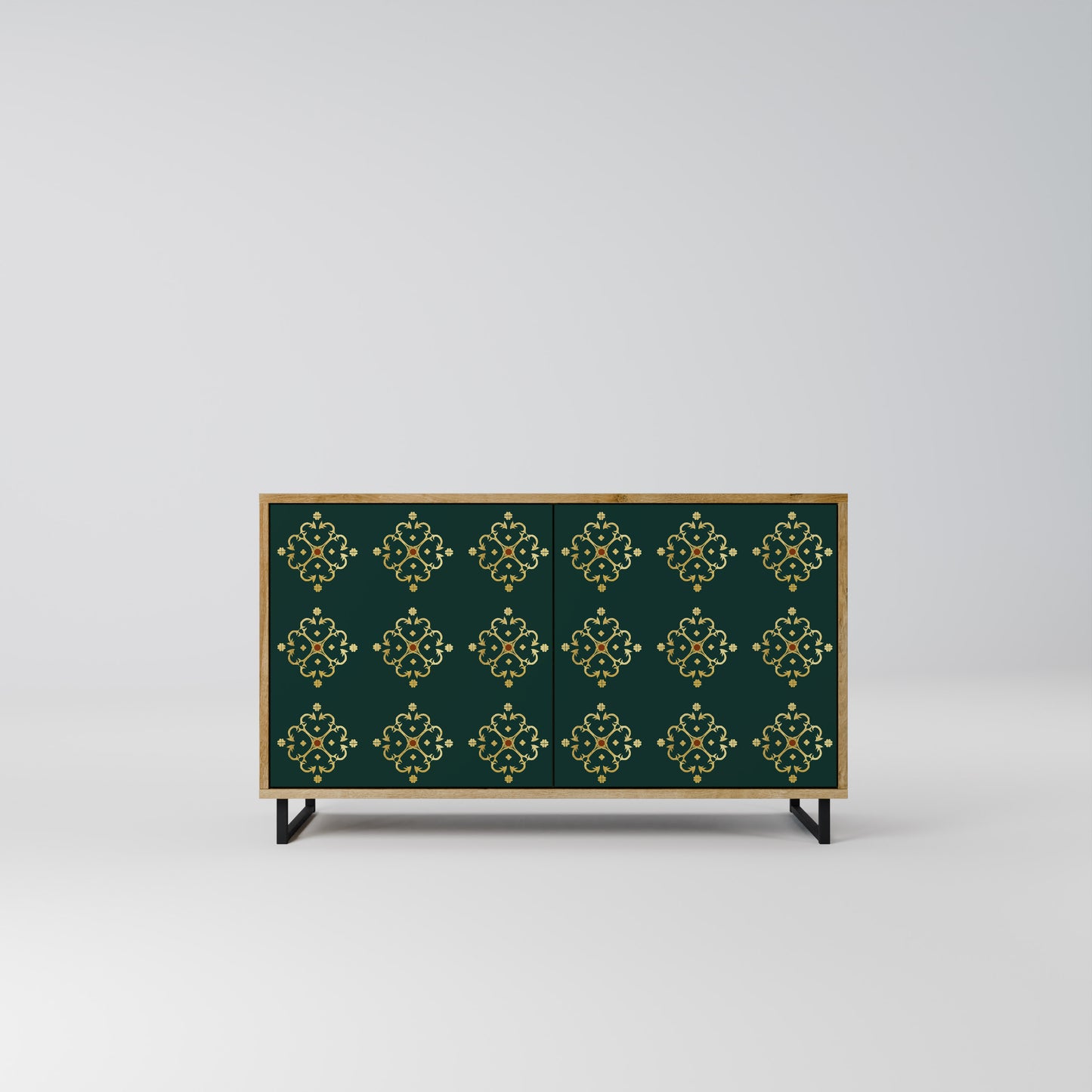 Credenza a 2 ante ROYAL MEDALLION in effetto rovere