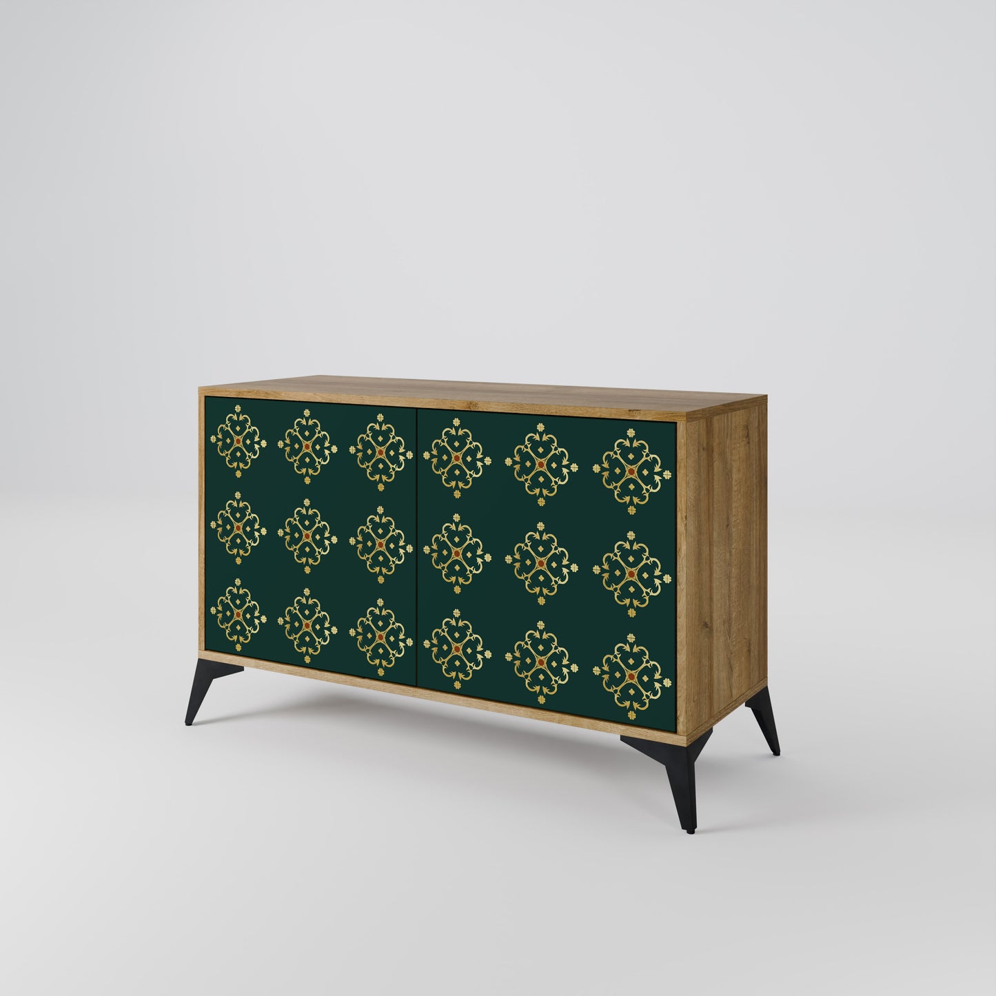 Credenza a 2 ante ROYAL MEDALLION in effetto rovere