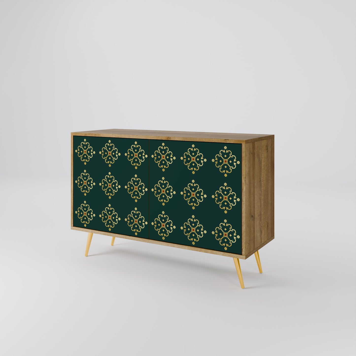 Credenza a 2 ante ROYAL MEDALLION in effetto rovere