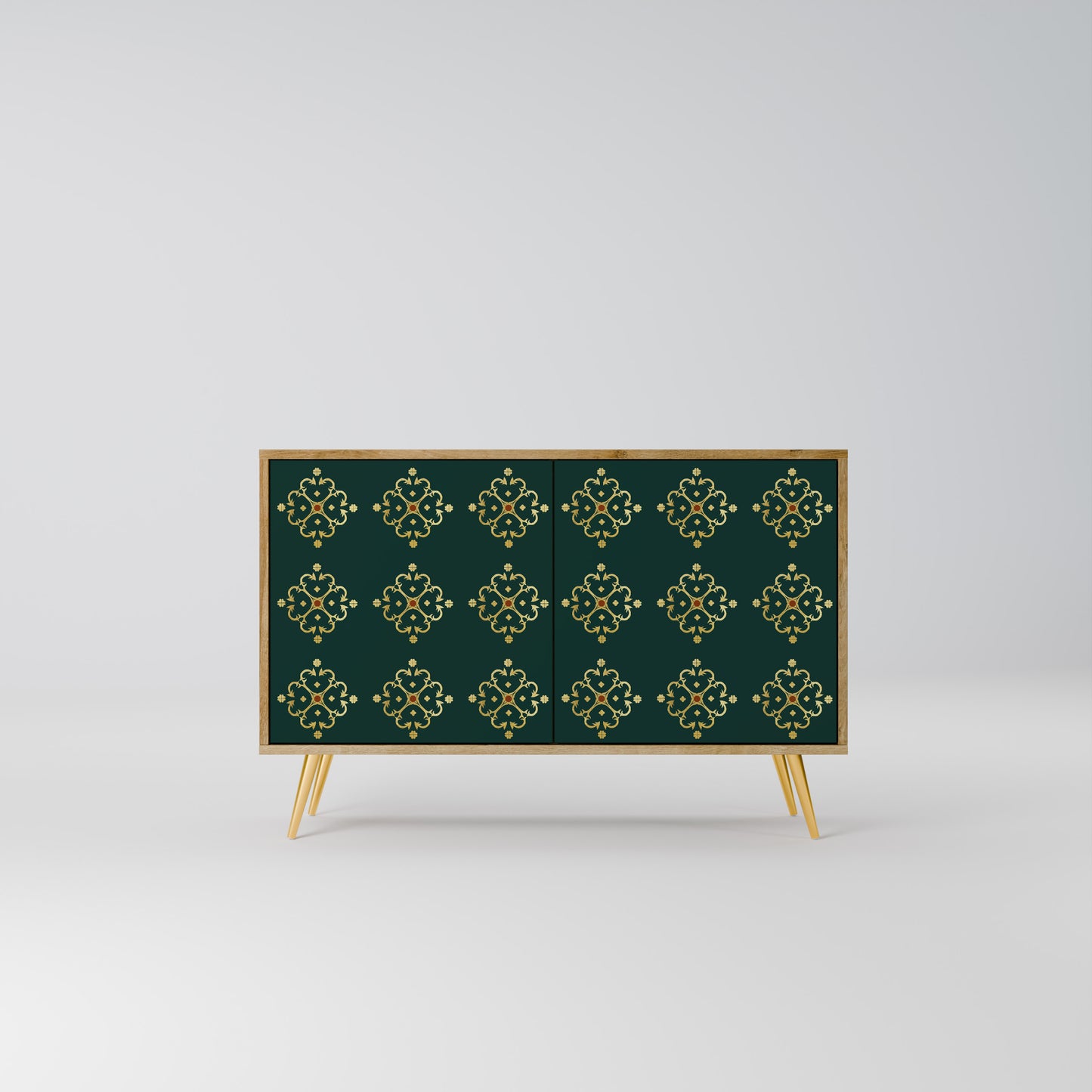 Credenza a 2 ante ROYAL MEDALLION in effetto rovere