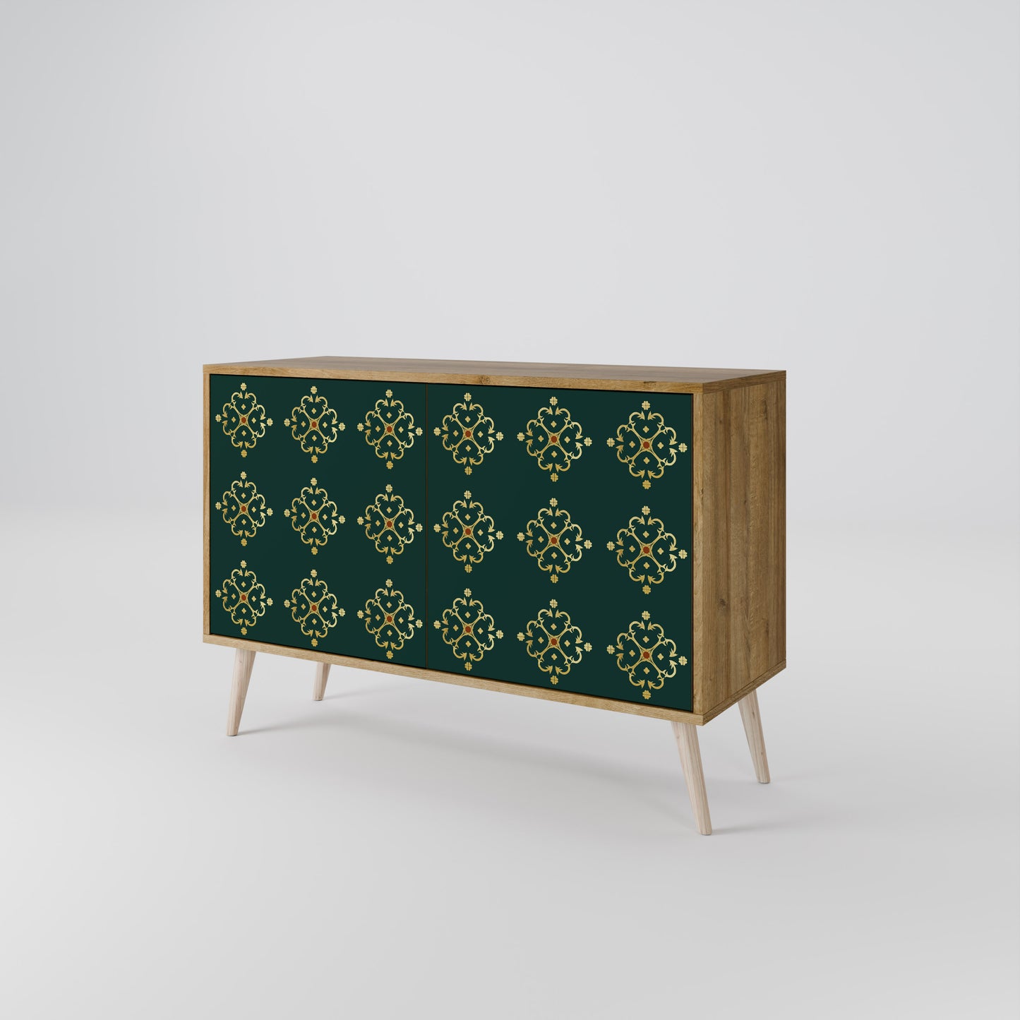 Credenza a 2 ante ROYAL MEDALLION in effetto rovere