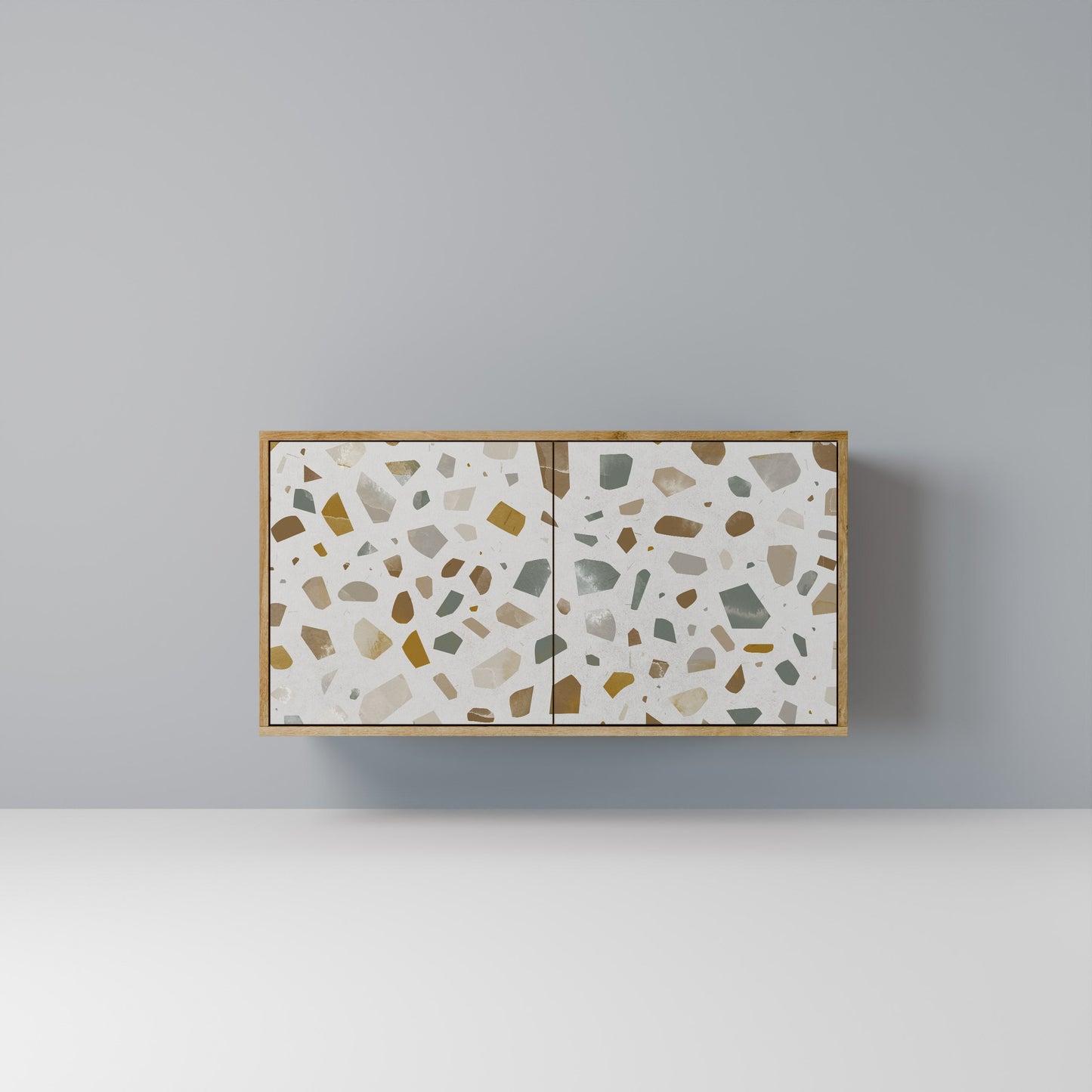 PIECES OF TOMORROW Credenza a 2 ante in effetto rovere