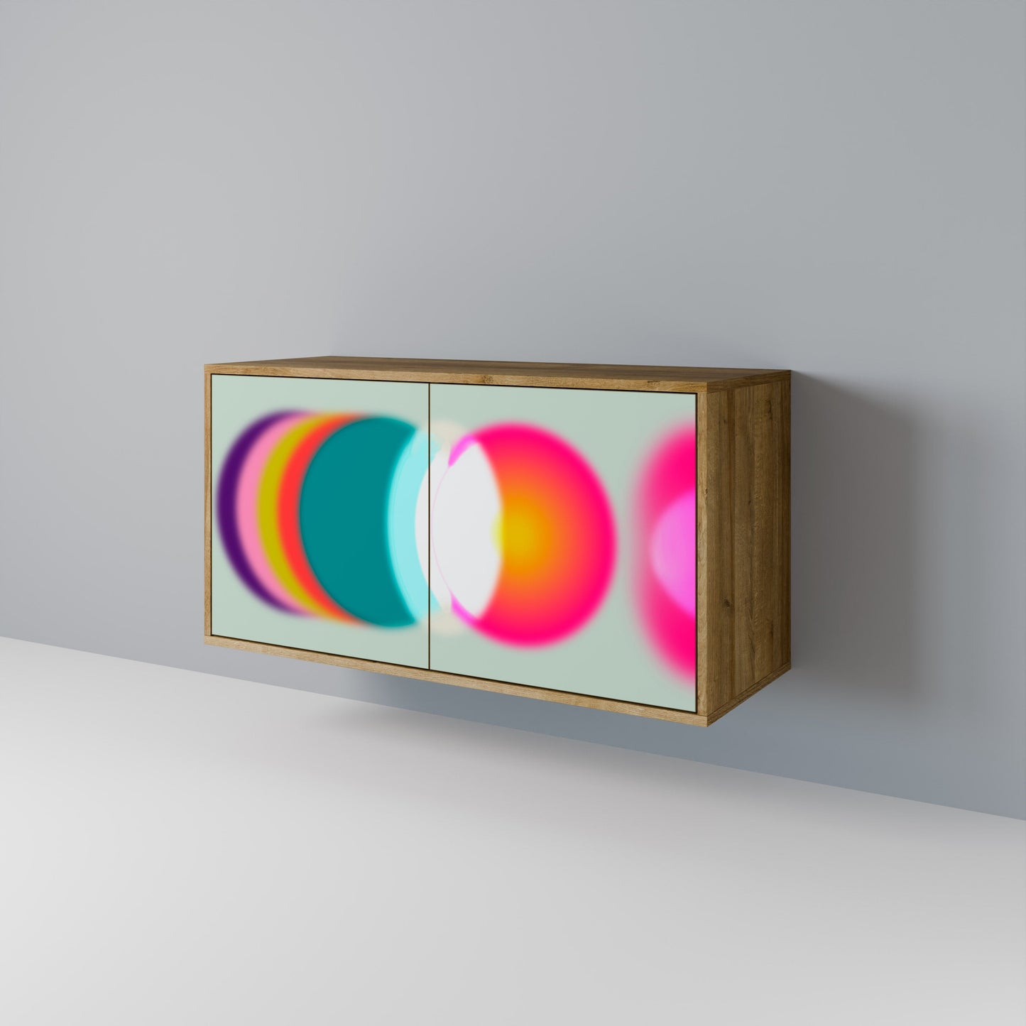 SYMPHONY OF COLORS 2-Door Sideboard in Oak Effect
