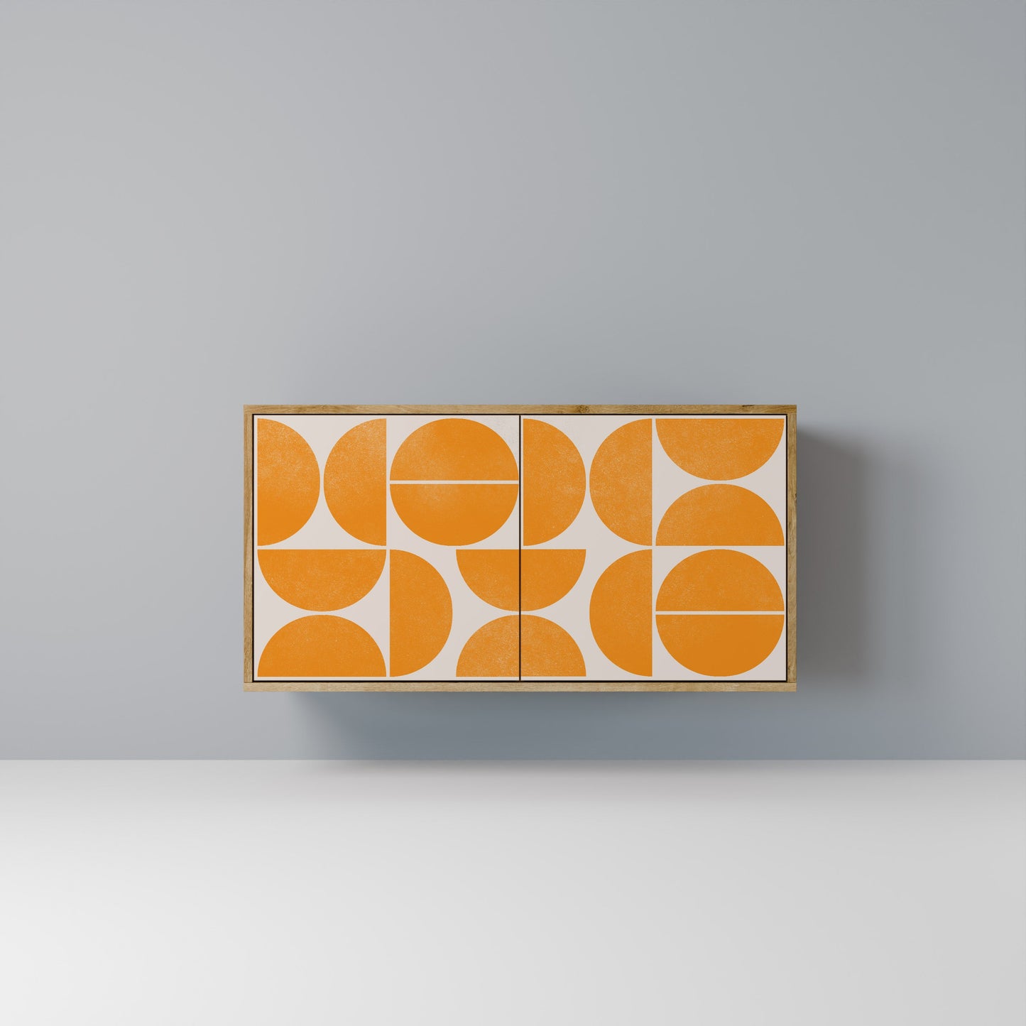 Credenza RECURRING DREAMS a 2 ante in effetto rovere