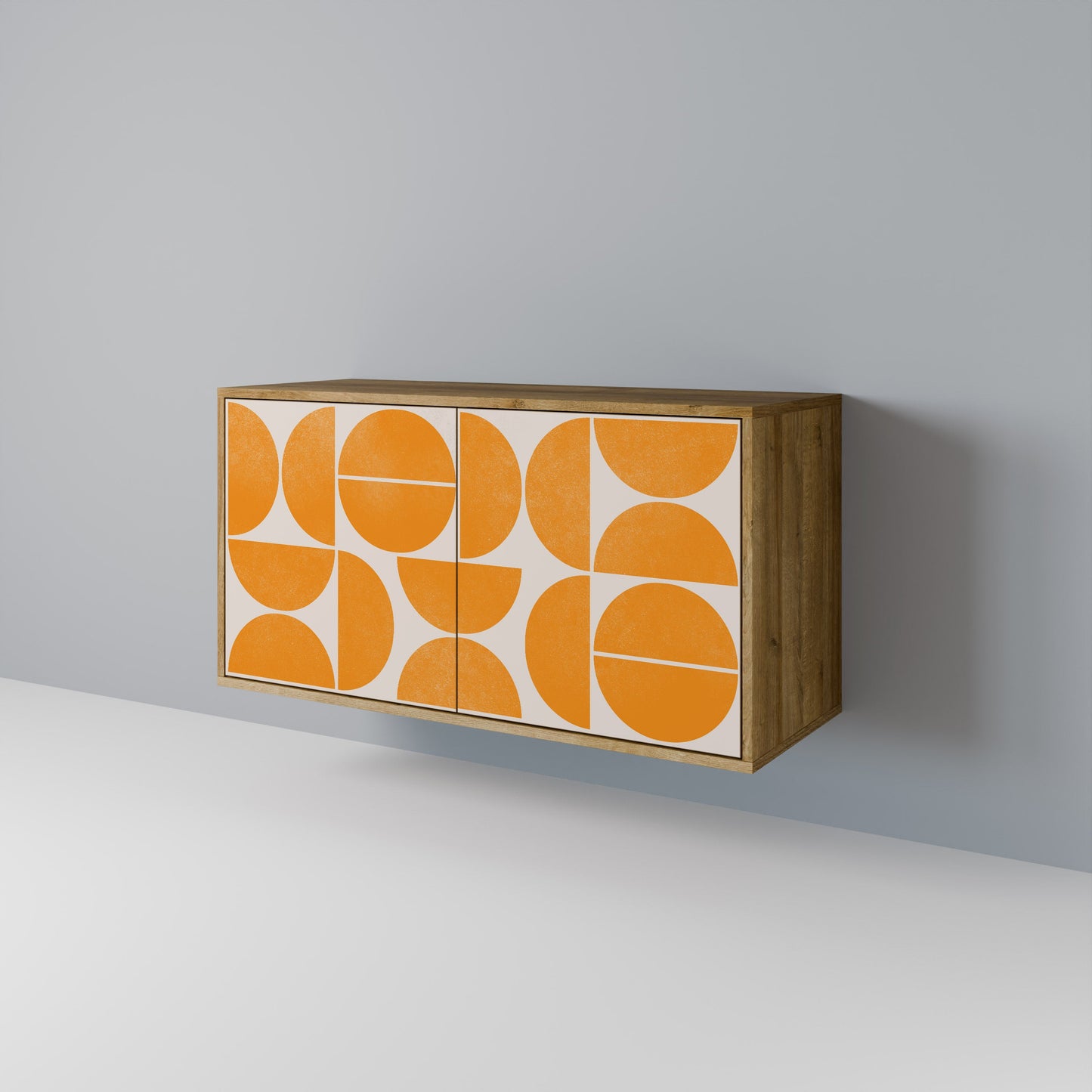 Credenza RECURRING DREAMS a 2 ante in effetto rovere