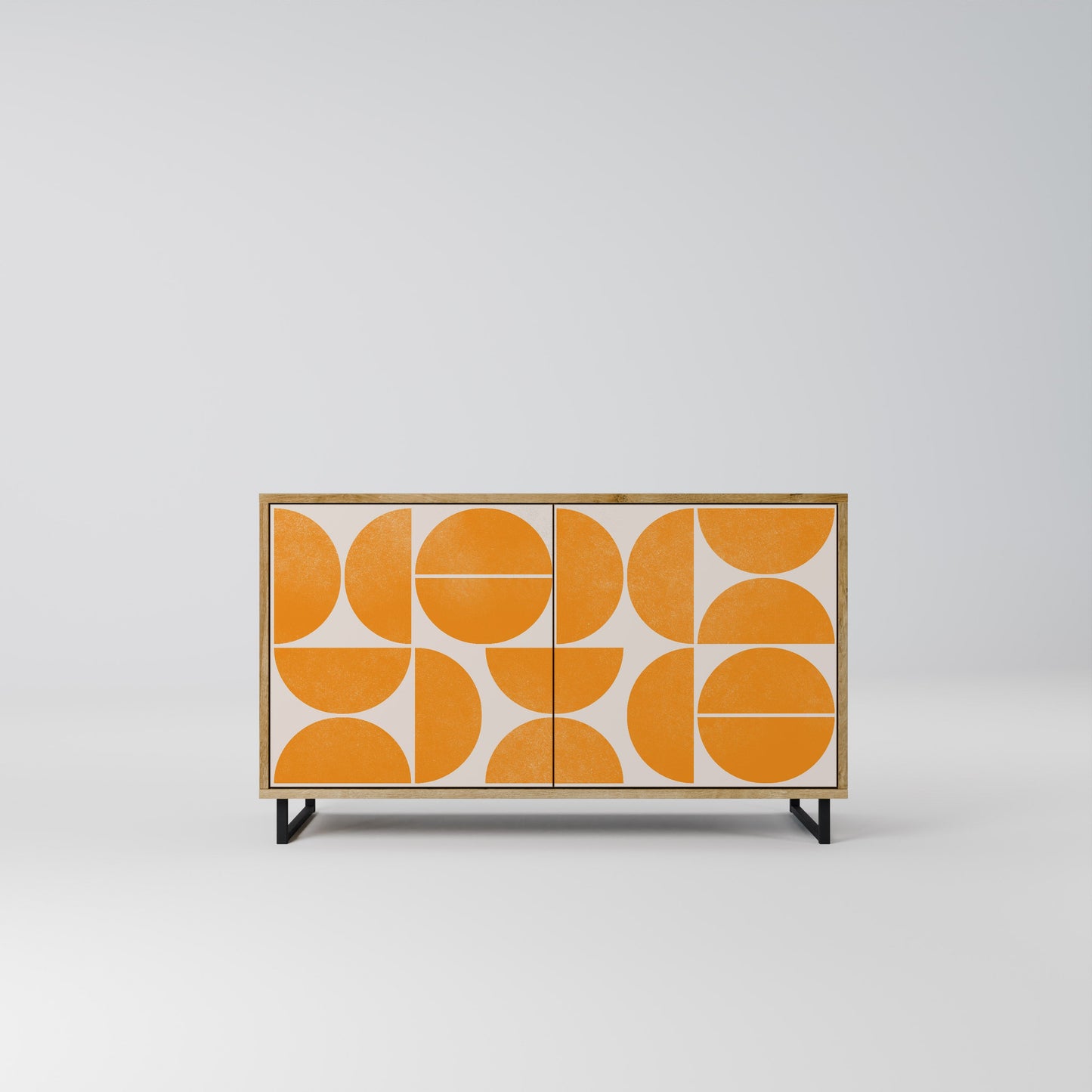 Credenza RECURRING DREAMS a 2 ante in effetto rovere