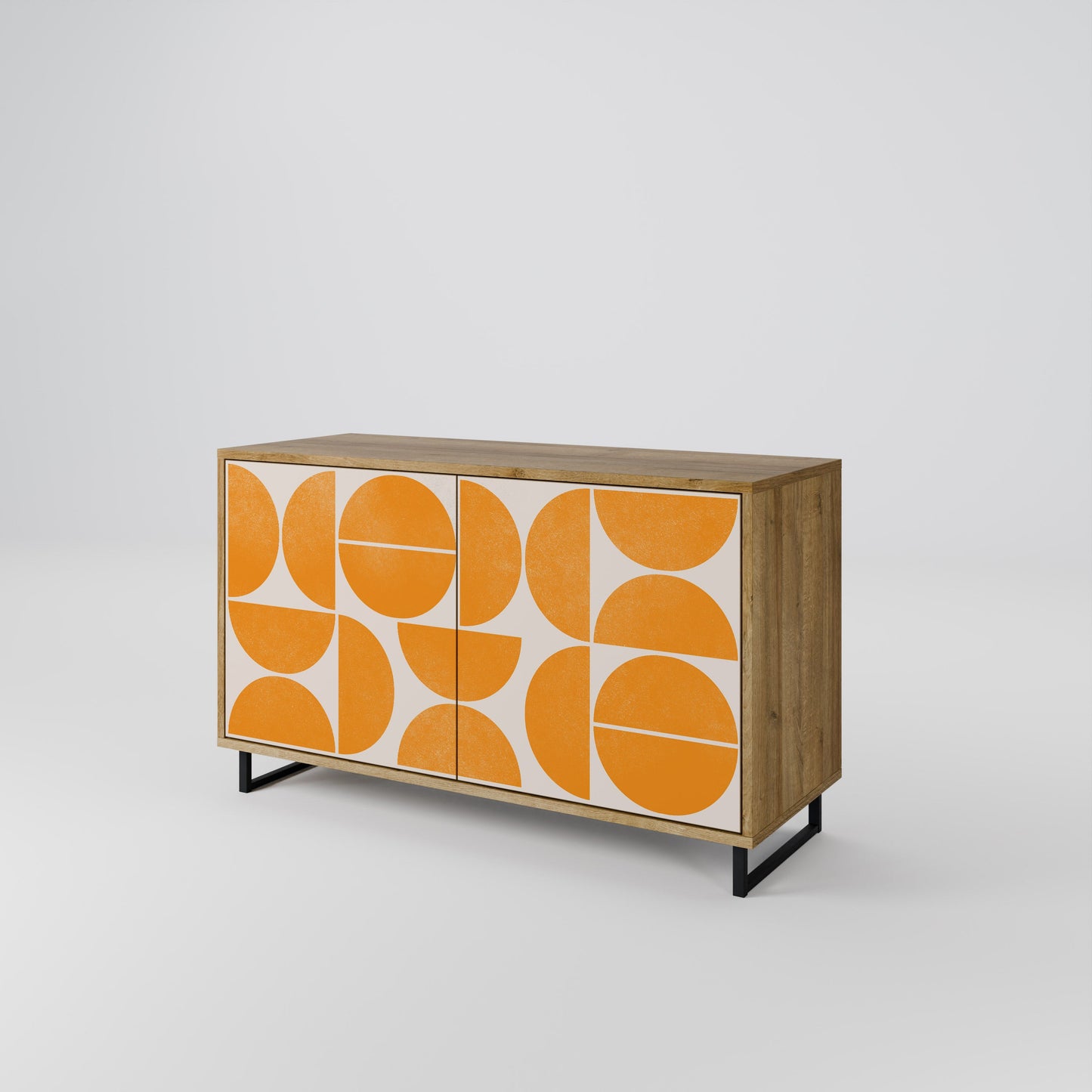 Credenza RECURRING DREAMS a 2 ante in effetto rovere
