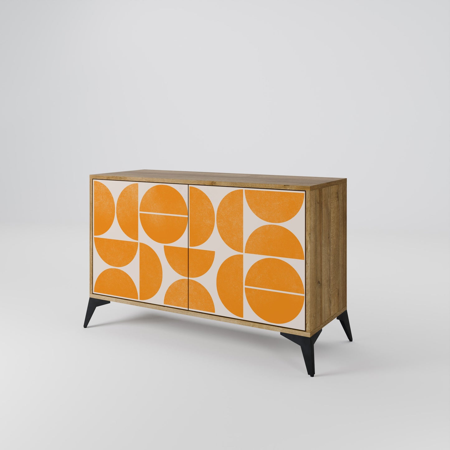 Credenza RECURRING DREAMS a 2 ante in effetto rovere