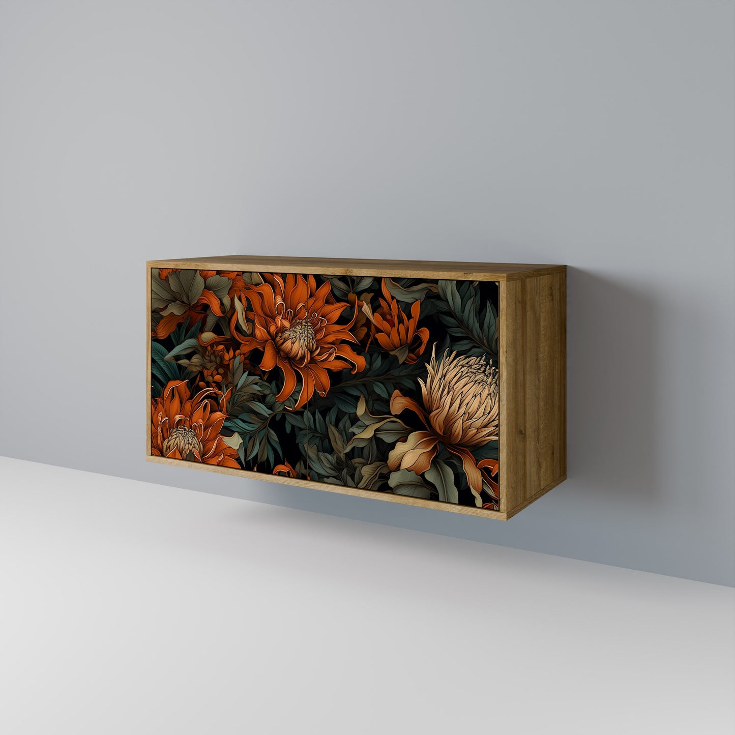 Credenza a 2 ante DAWN BLOOM in effetto rovere