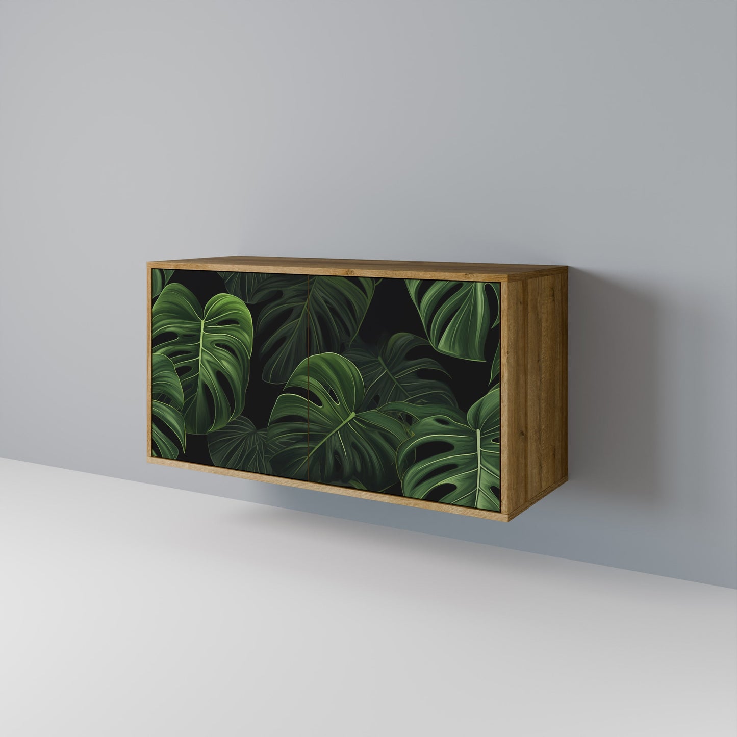 Credenza INFINITE MONSTERA a 2 ante effetto rovere