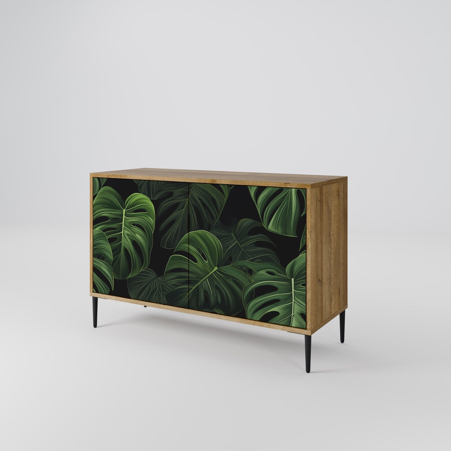 Credenza INFINITE MONSTERA a 2 ante effetto rovere