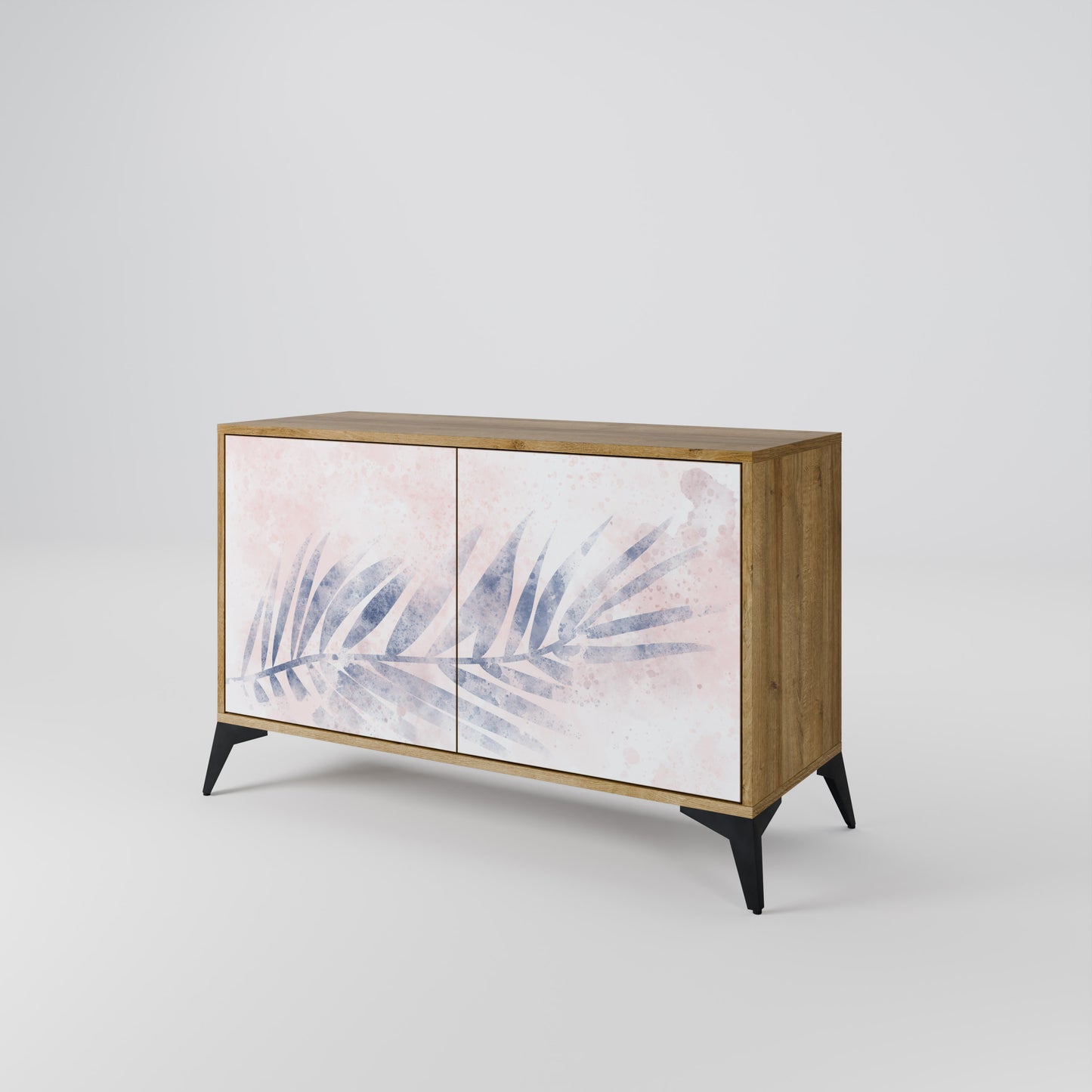Credenza TIMELESS FLOAT a 2 ante effetto rovere