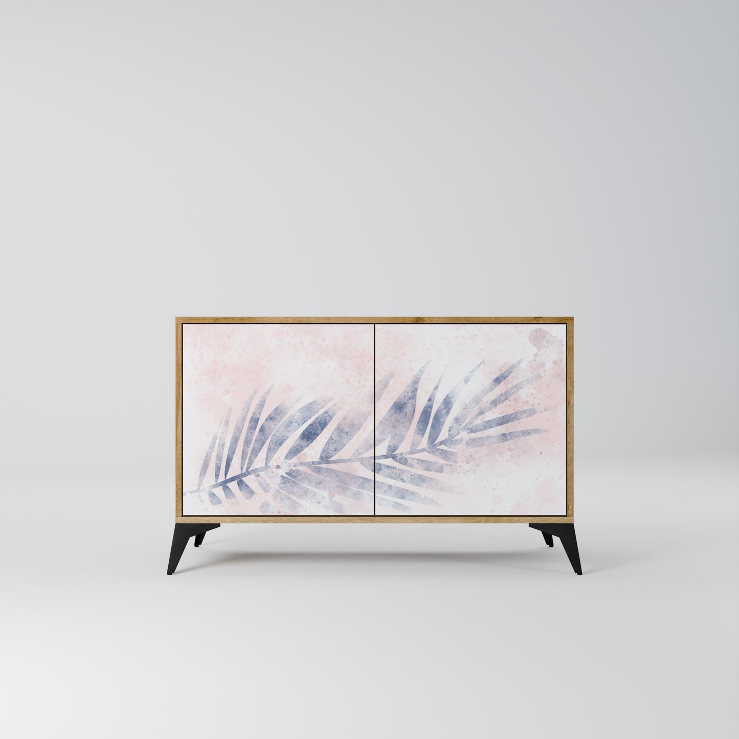 Credenza TIMELESS FLOAT a 2 ante effetto rovere