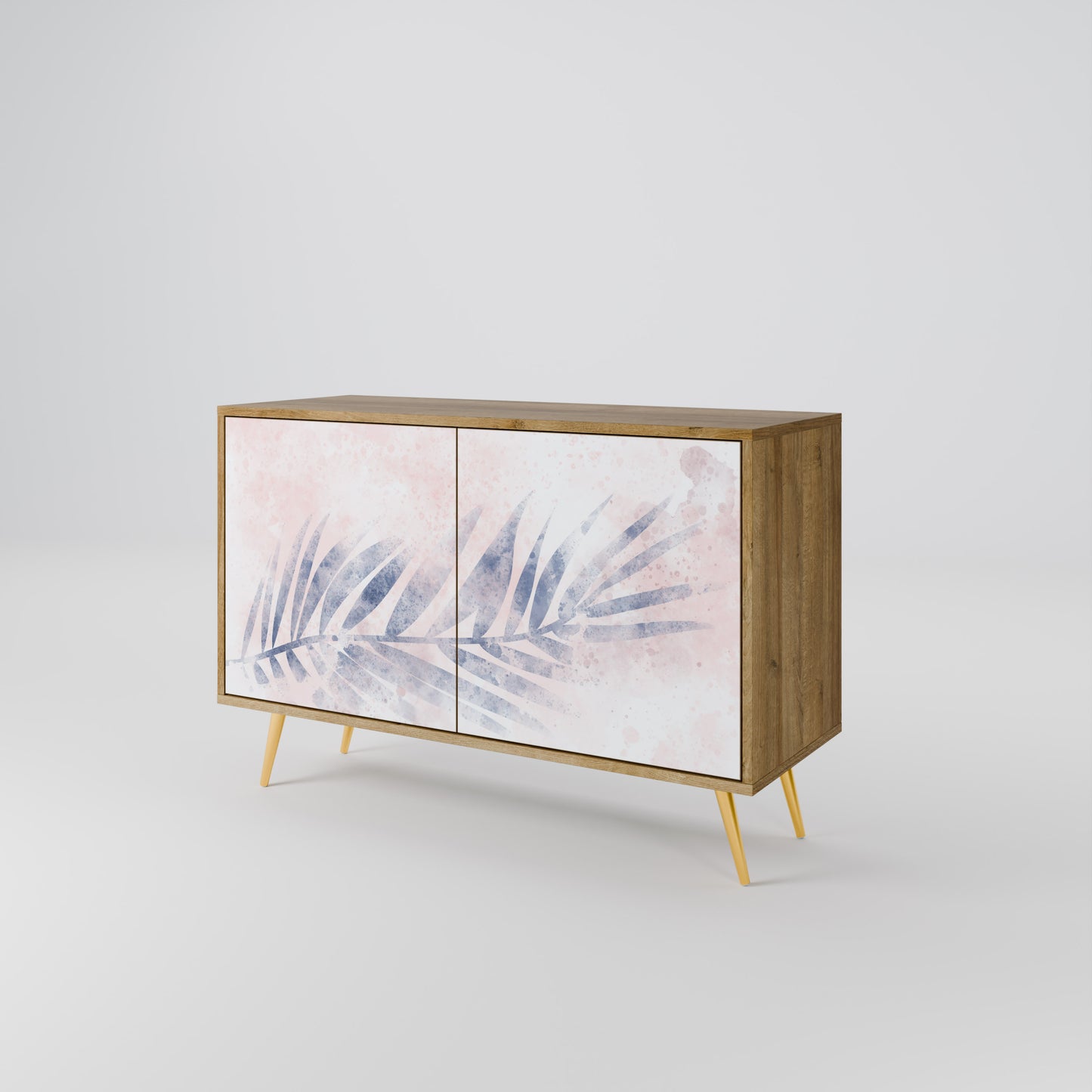 Credenza TIMELESS FLOAT a 2 ante effetto rovere