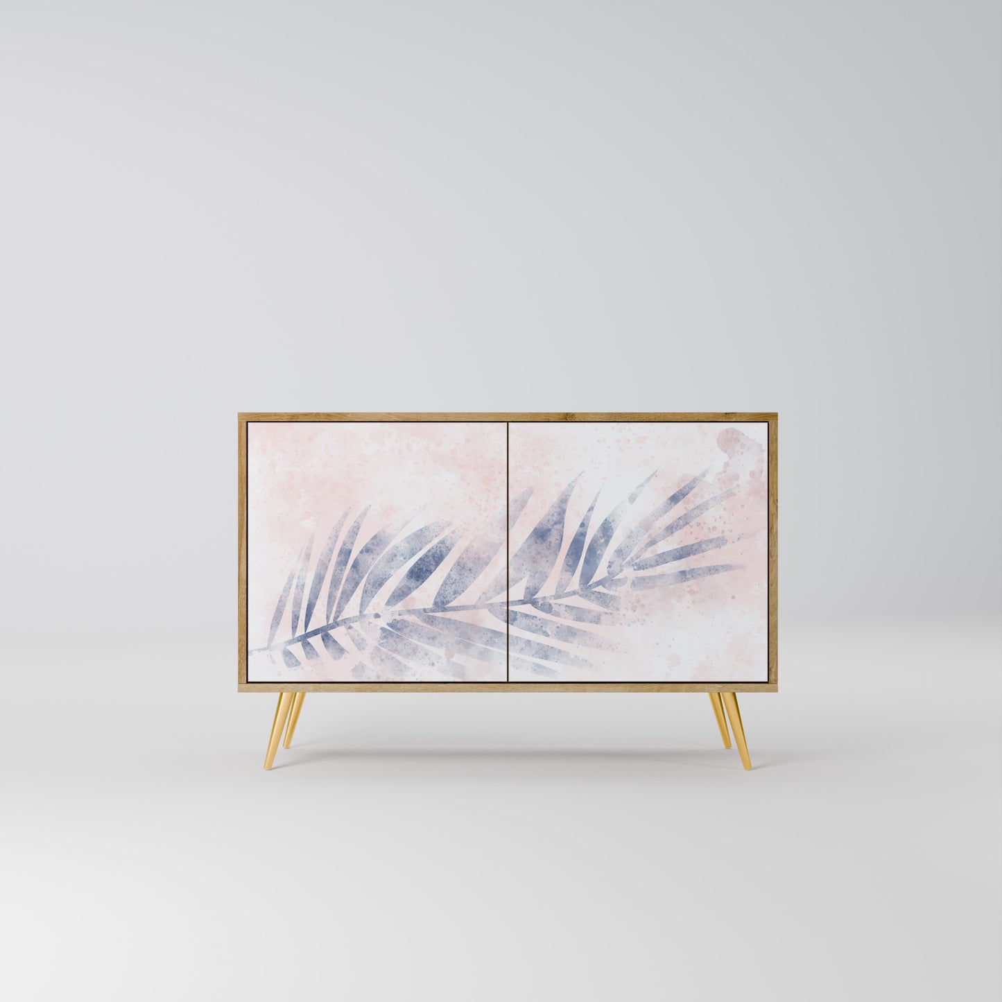 Credenza TIMELESS FLOAT a 2 ante effetto rovere