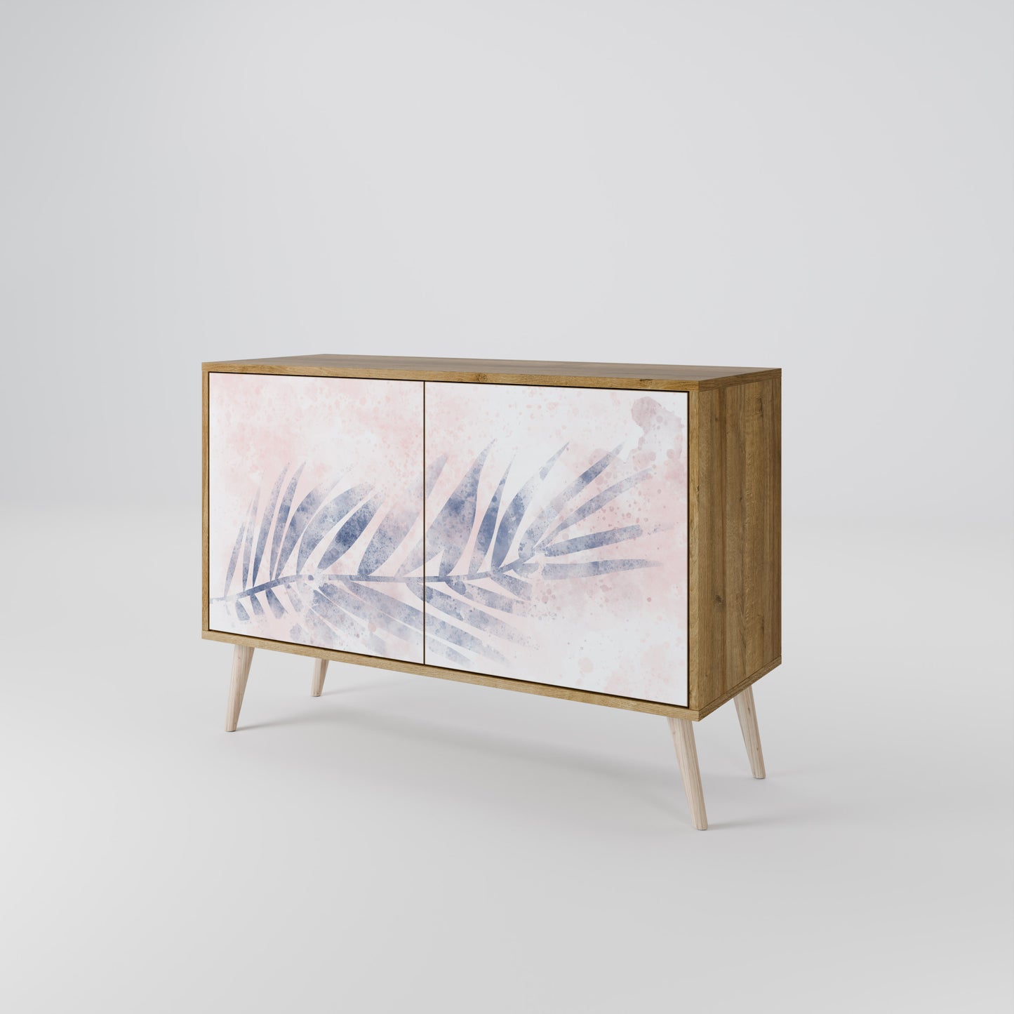 Credenza TIMELESS FLOAT a 2 ante effetto rovere