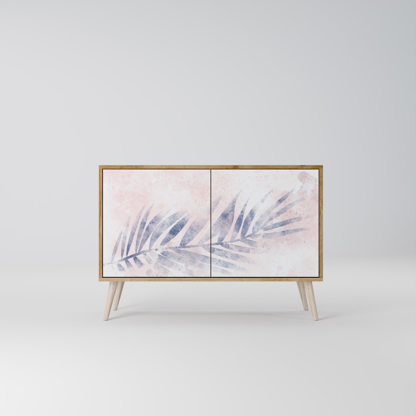 Credenza TIMELESS FLOAT a 2 ante effetto rovere