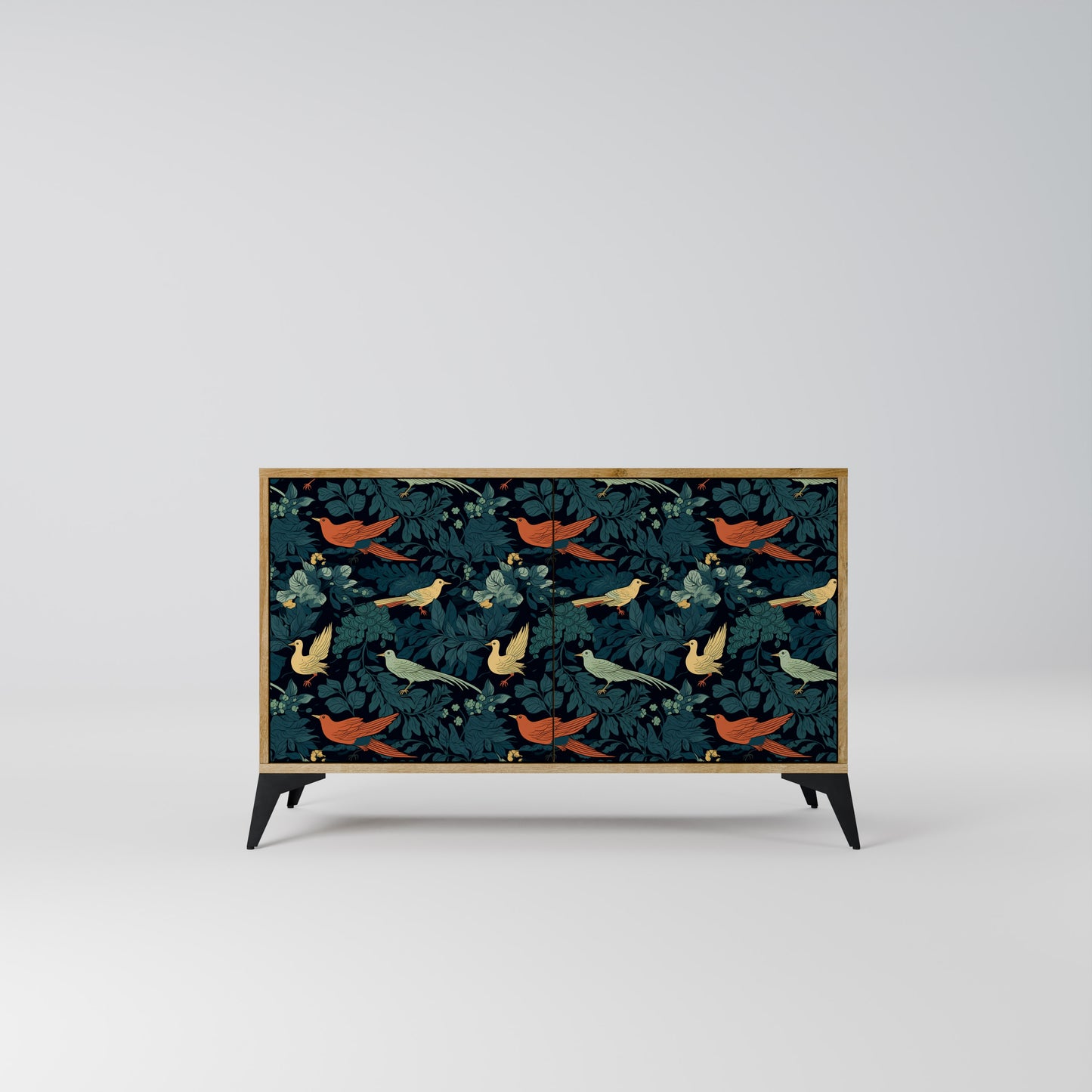 FOWL ORNAMENT 2-Door Sideboard in Oak Effect