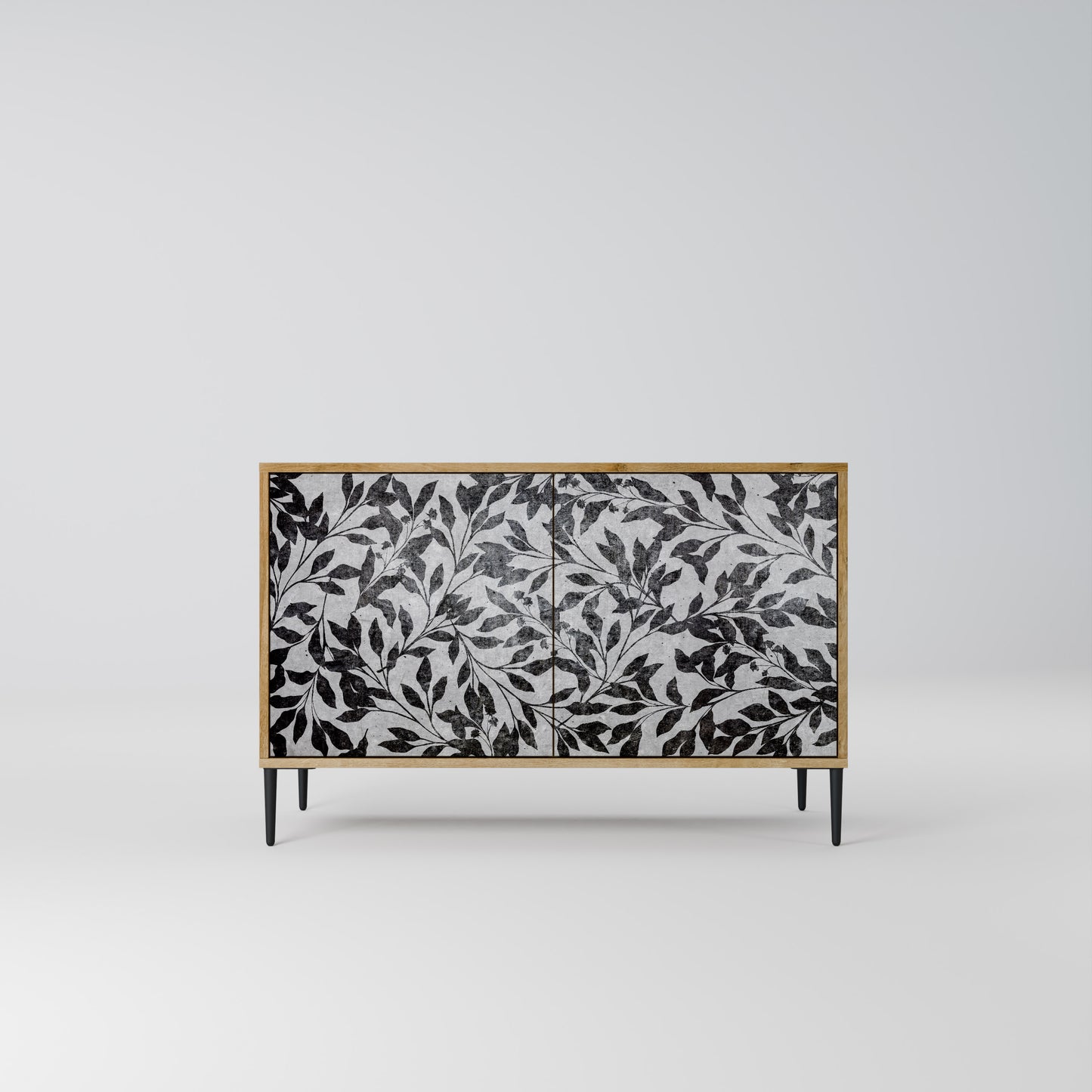 Credenza CHARCOAL SPROUT a 2 ante effetto rovere