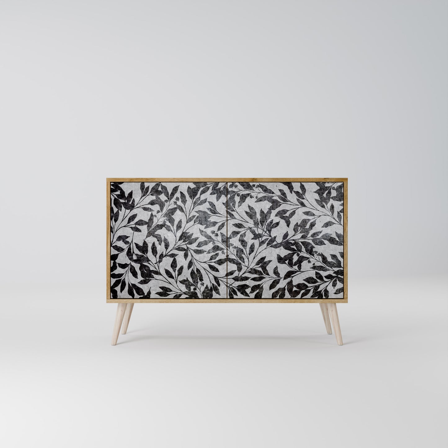Credenza CHARCOAL SPROUT a 2 ante effetto rovere