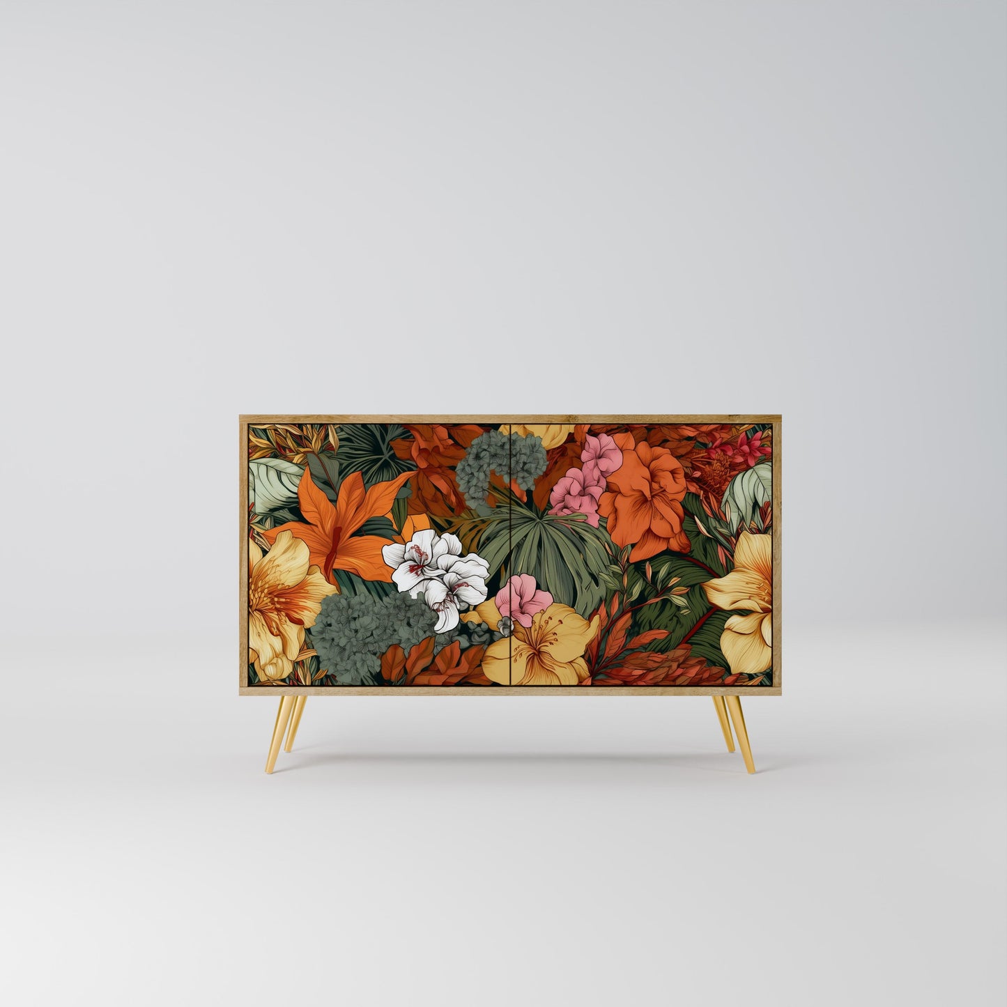 Credenza RADIANT FLORA a 2 ante effetto rovere